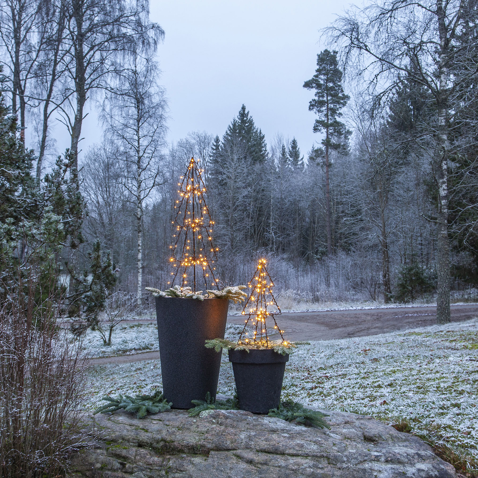 LED venkovní dekorace Light Tree Foldy, výška 50 cm