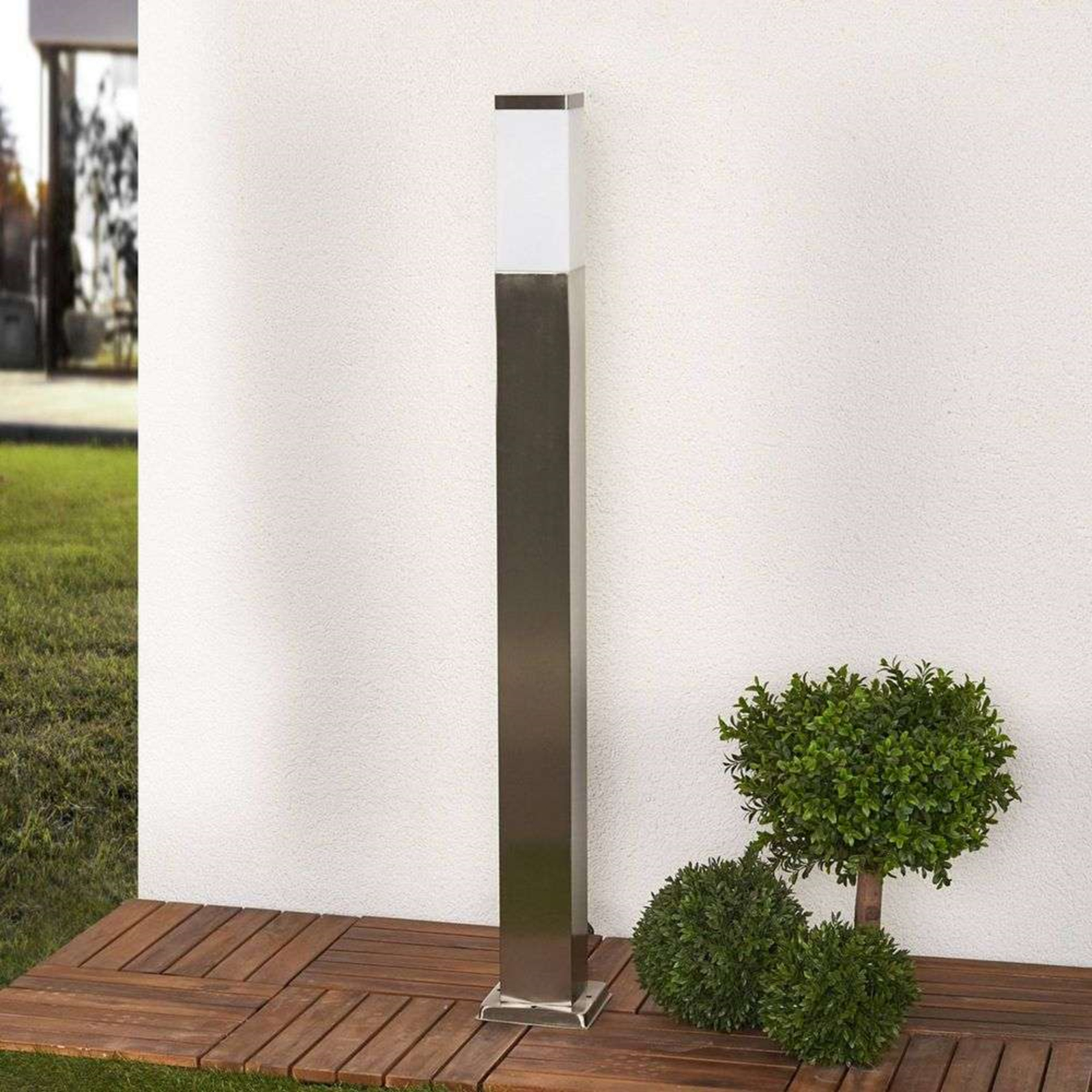 Lorian Vonkajšie Záhradná Lampa H100 Steel - Lindby