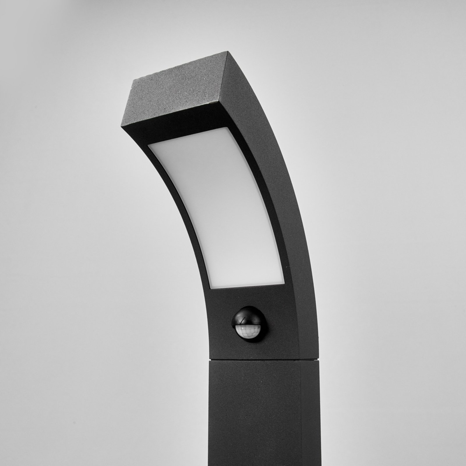 Lucande LED-Sockelleuchte Lennik, Sensor, 60 cm, anthrazit