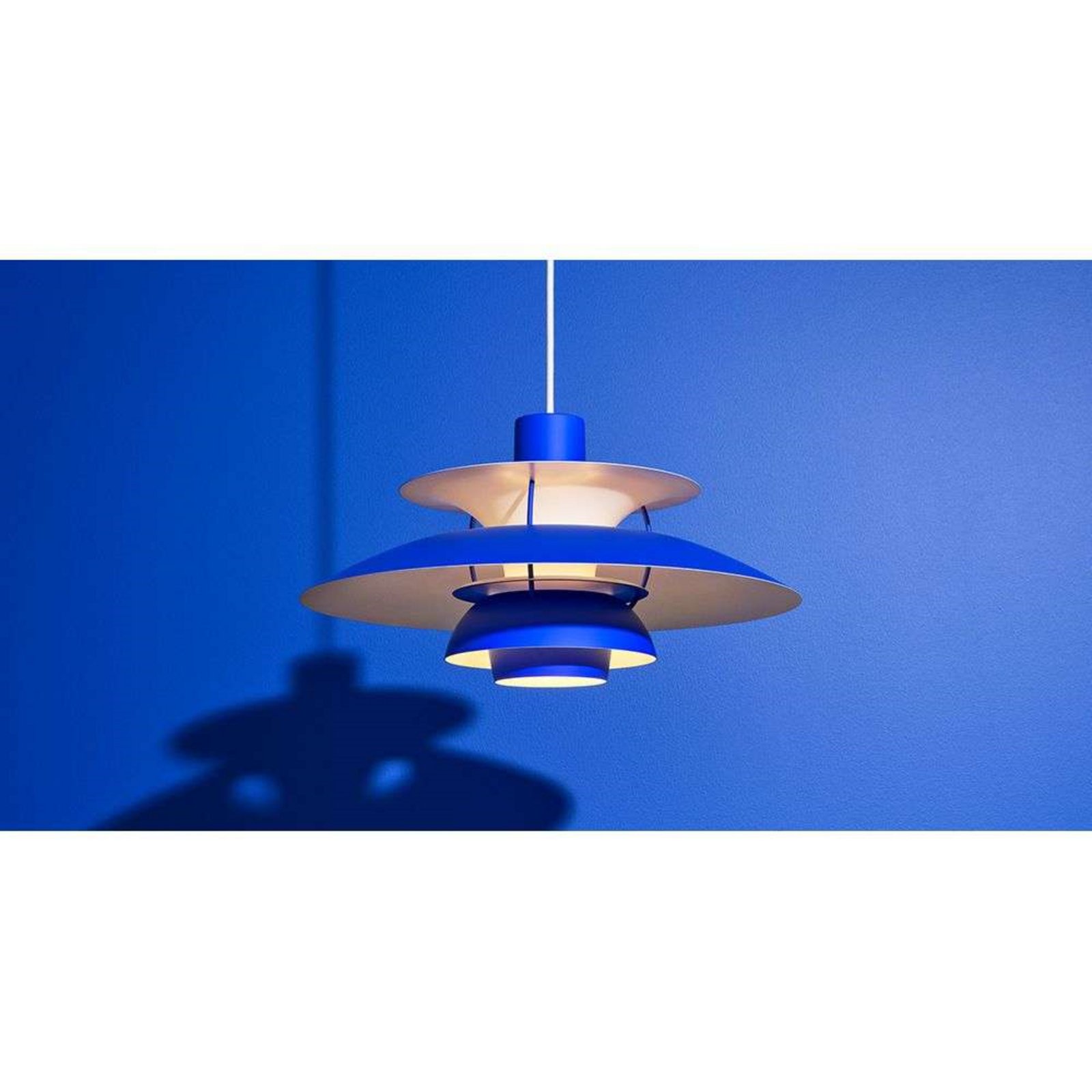PH 5 Pendelleuchte Monochrome Blue - Louis Poulsen