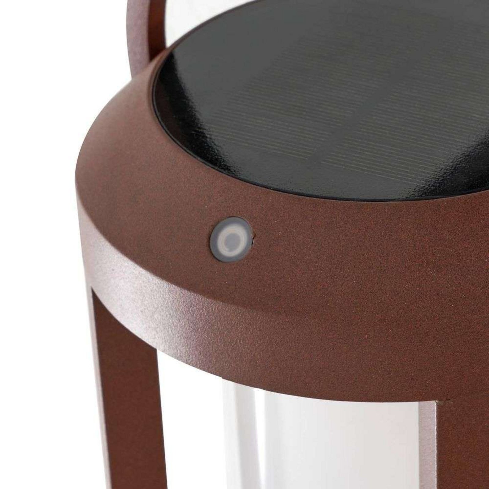 Tilena Round Solar Cell Lamp Rust - Lucande