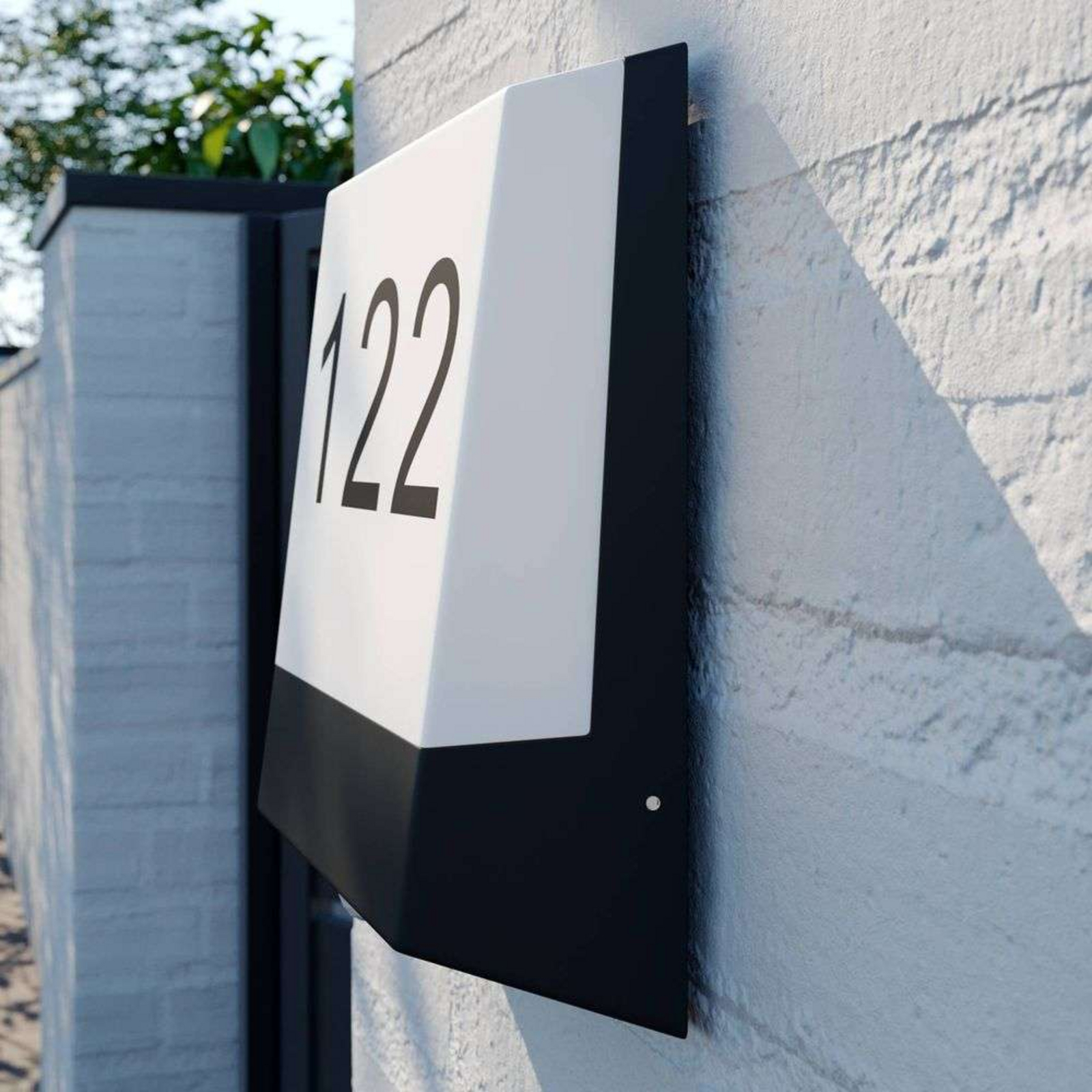 Kosman LED OutdoorWall Lamp w/Sensor Dark Grey - Lucande