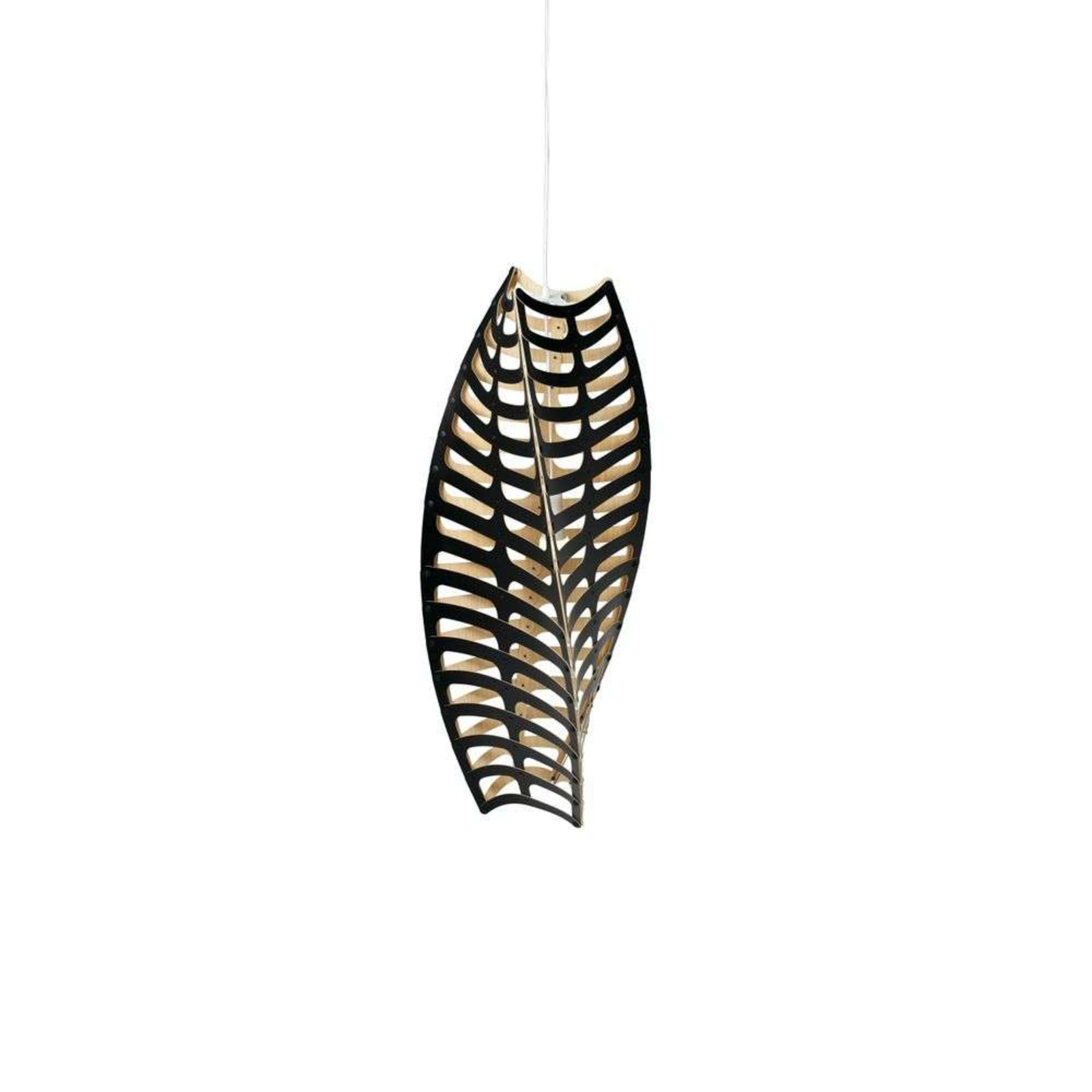 Toru Pendant Small 1 Side Black - David Trubridge