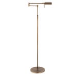 LED-Stehlampe New Bari, bronze, Höhe 139 cm, Metall, Dimmer