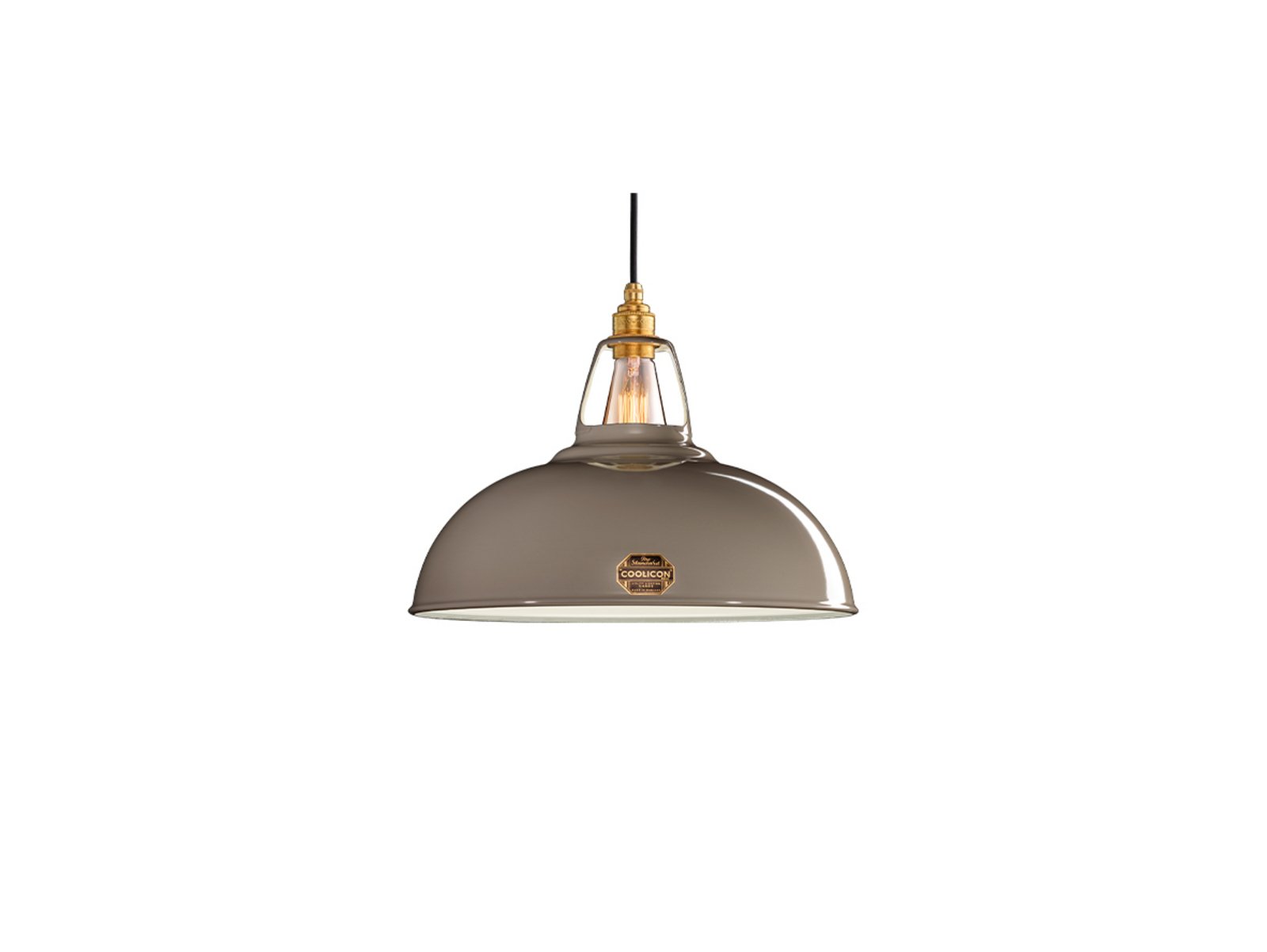 Large 1933 Design Lámpara Colgante Original Grey - Coolicon
