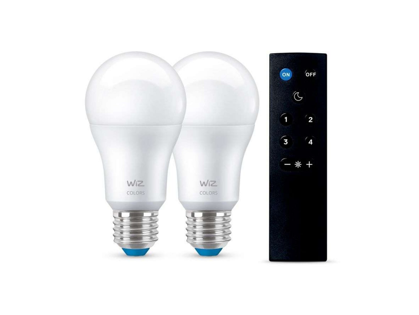 Lichtbronnen Smart Color 8,5W 806lm 2200-6500K RGB 2-pack E27 & Remote - WiZ