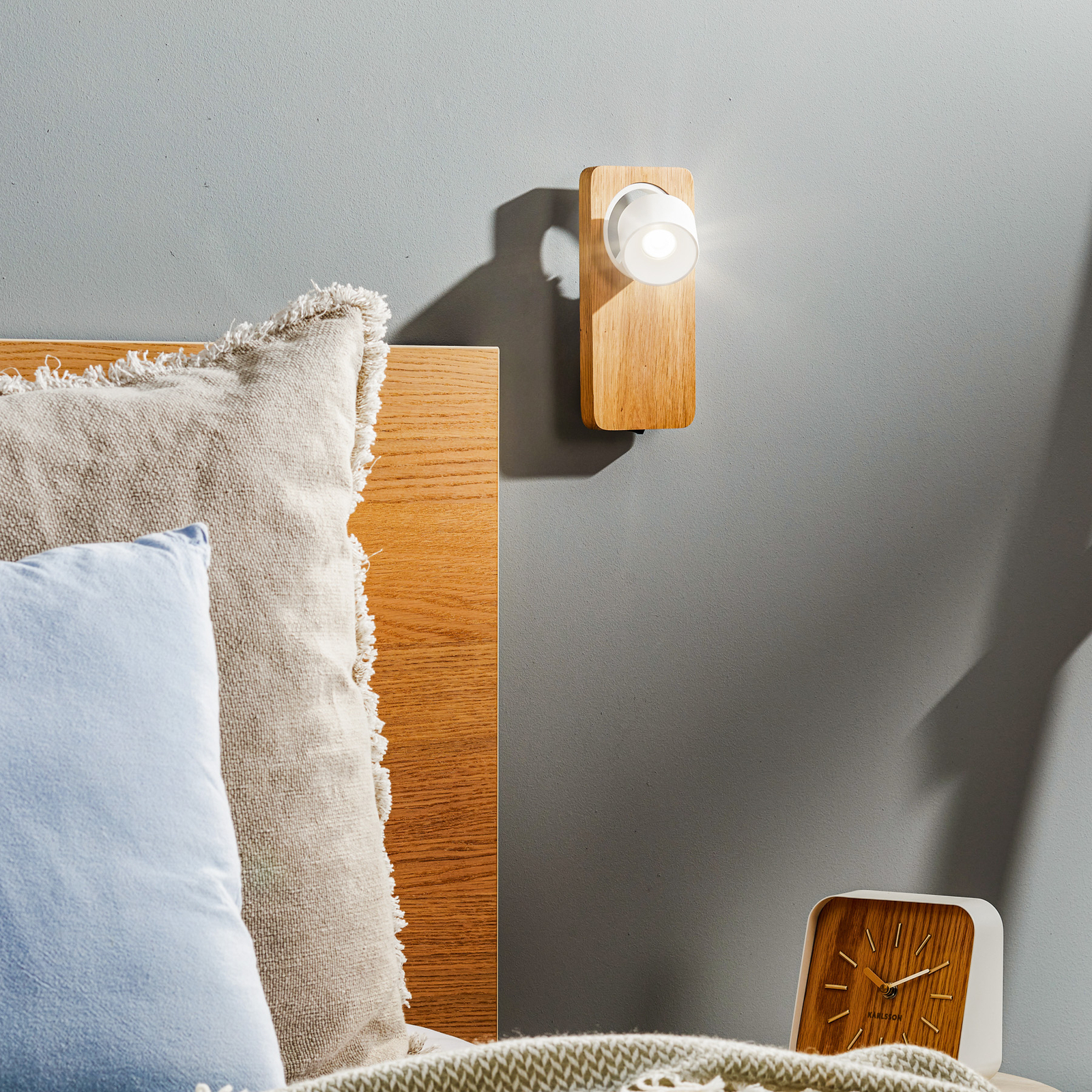 Applique LED Beebo W, rovere