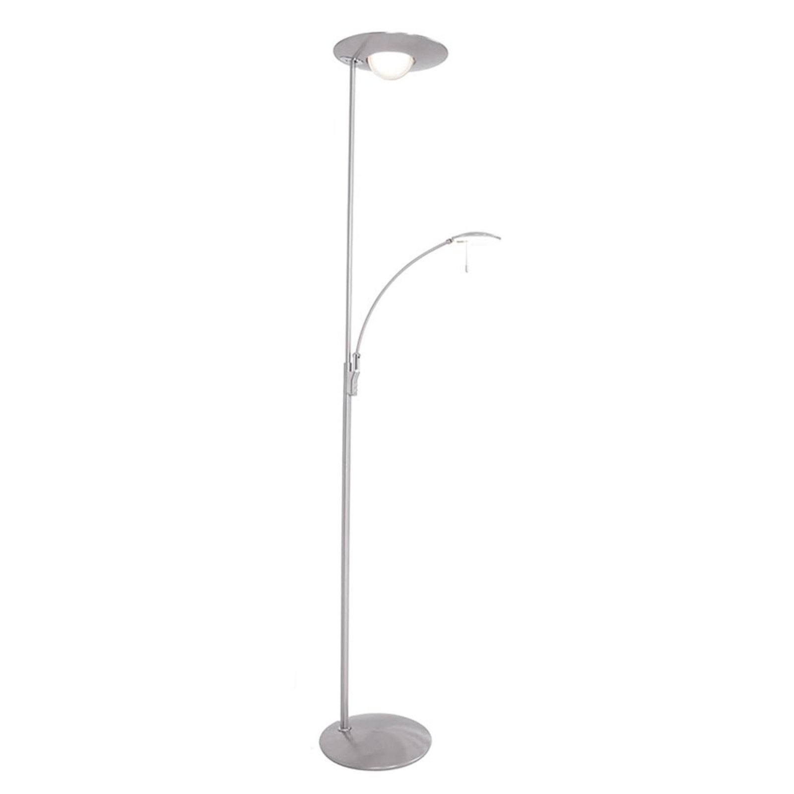 Con atenuador - Zenith Lámpara de pie LED con brazo de lectura