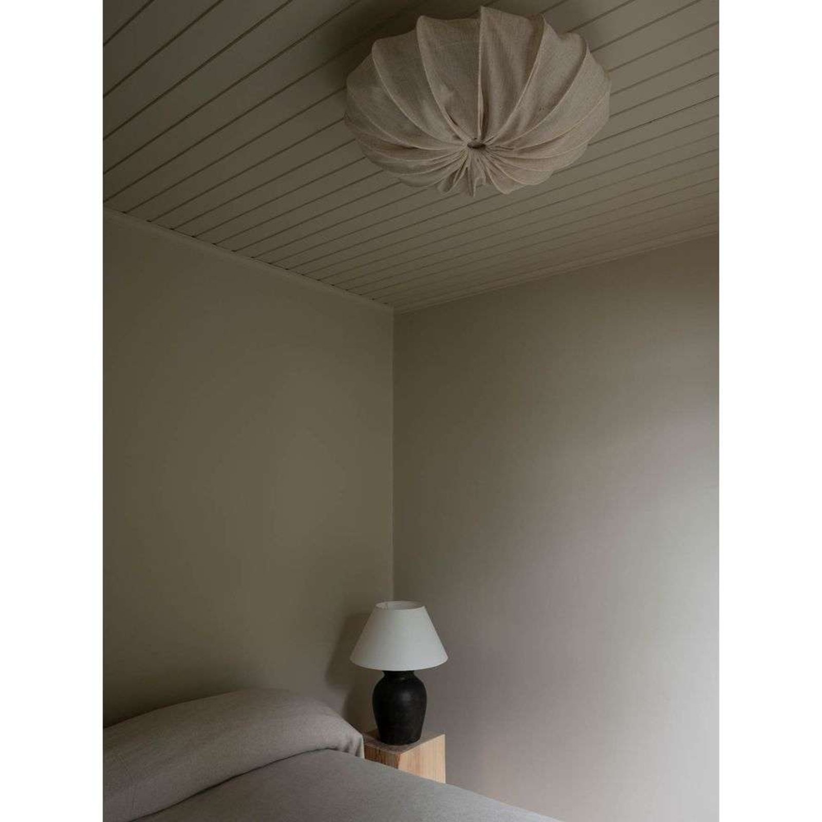 Anna 60 Ceiling Lamp Linen Natural - Watt & Veke