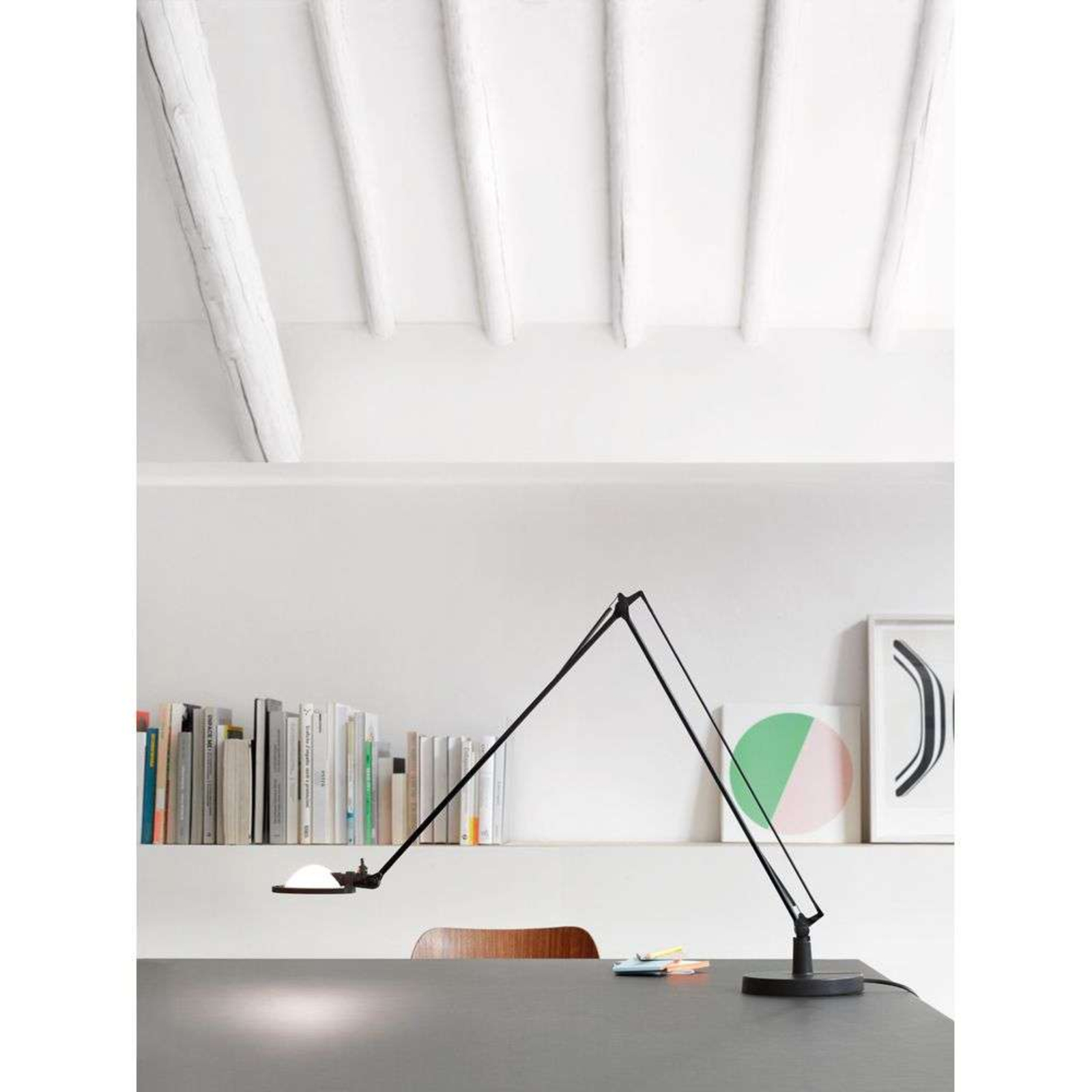 Berenice Veioză 45x45 Yellow/Aluminium - Luceplan