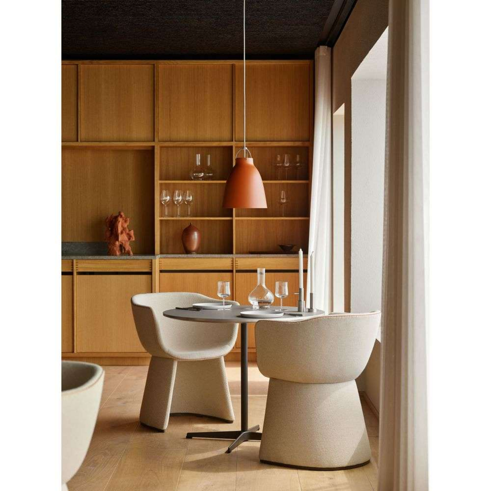 Caravaggio™ P2 Pendel Matt Rusty Rød - Fritz Hansen