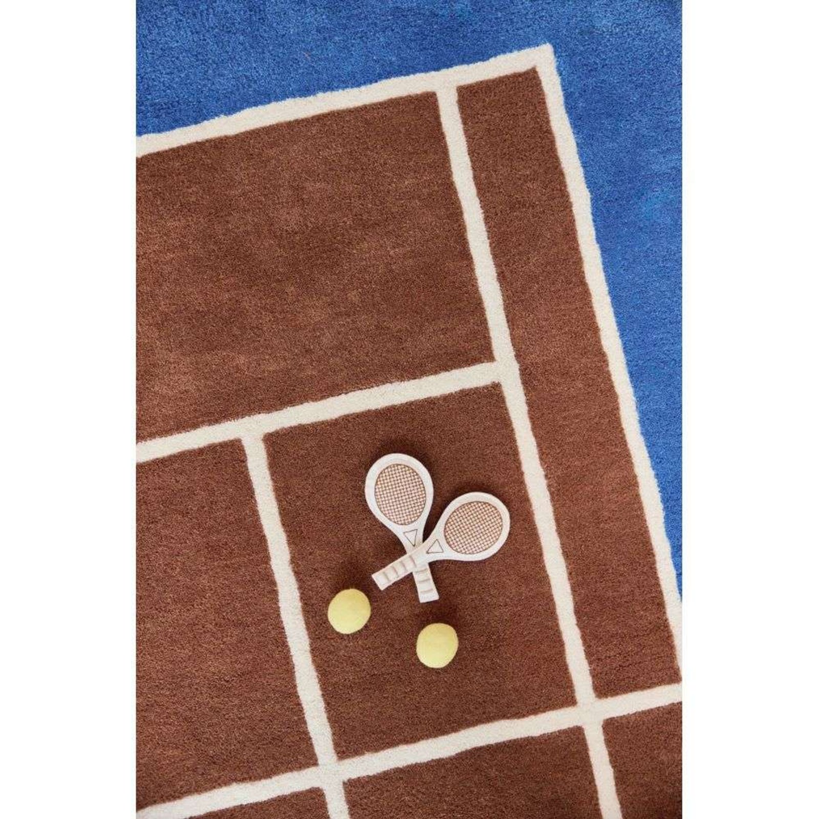 Tennis Tepih Caramel/Optic Plava - OYOY Living Design