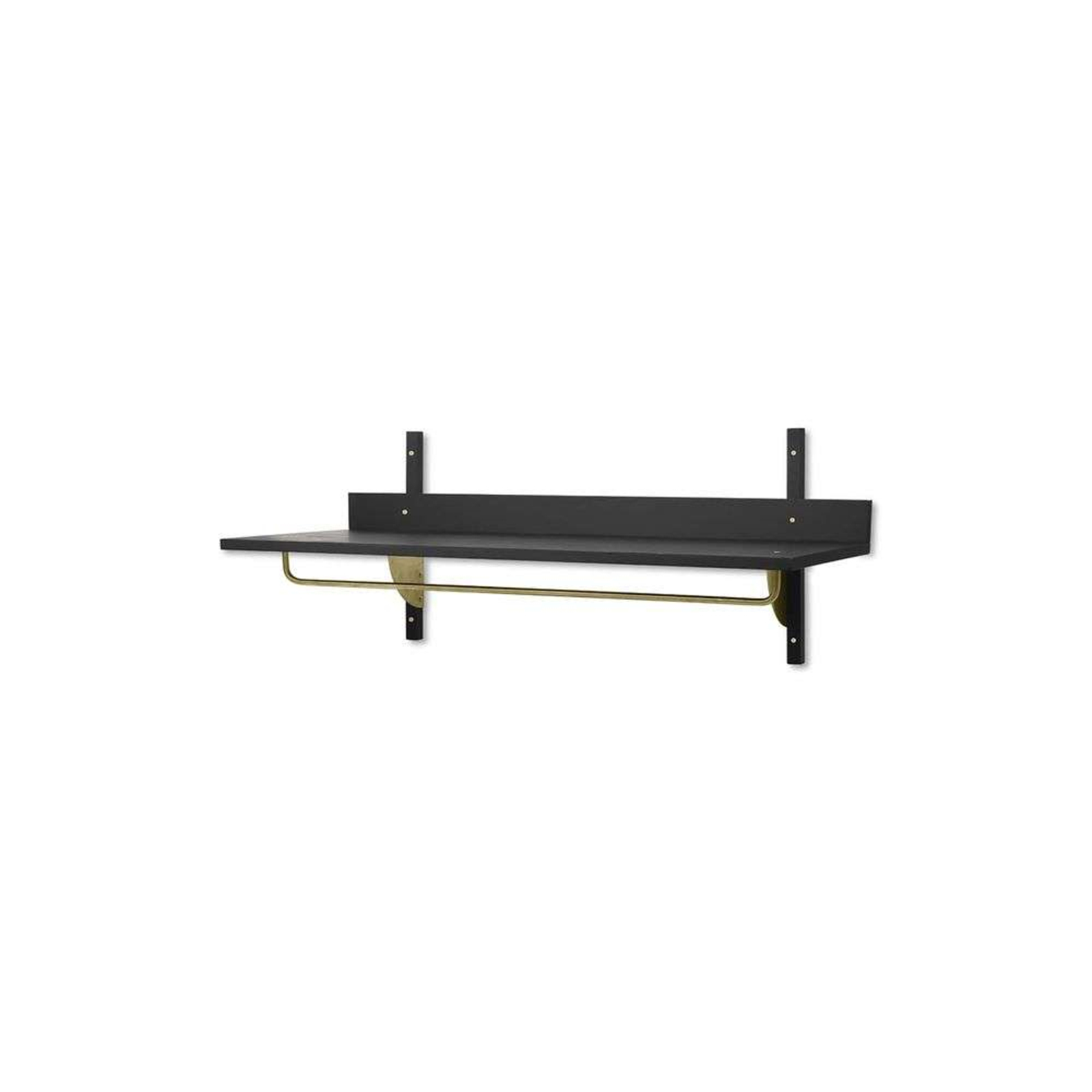 Sector Rack Prateleira Black Ash/Brass - Ferm Living