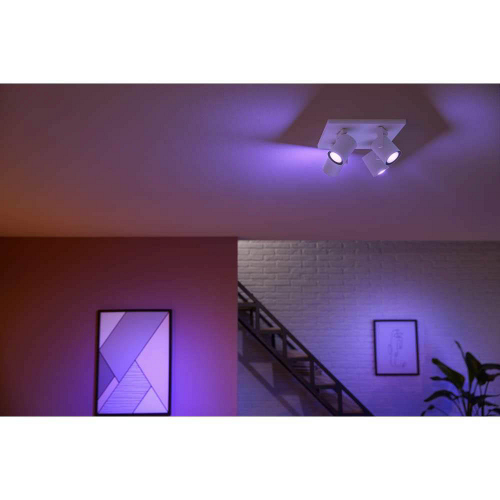 Argenta Reflektor Bijela 4 pcs. Bluetooth Bijela/Color Amb. - Philips Hue