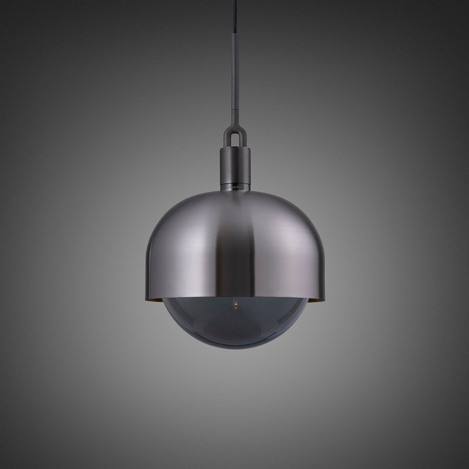 Buster + Punch a forchetta in vetro fumé/metallo Ø 34 cm
