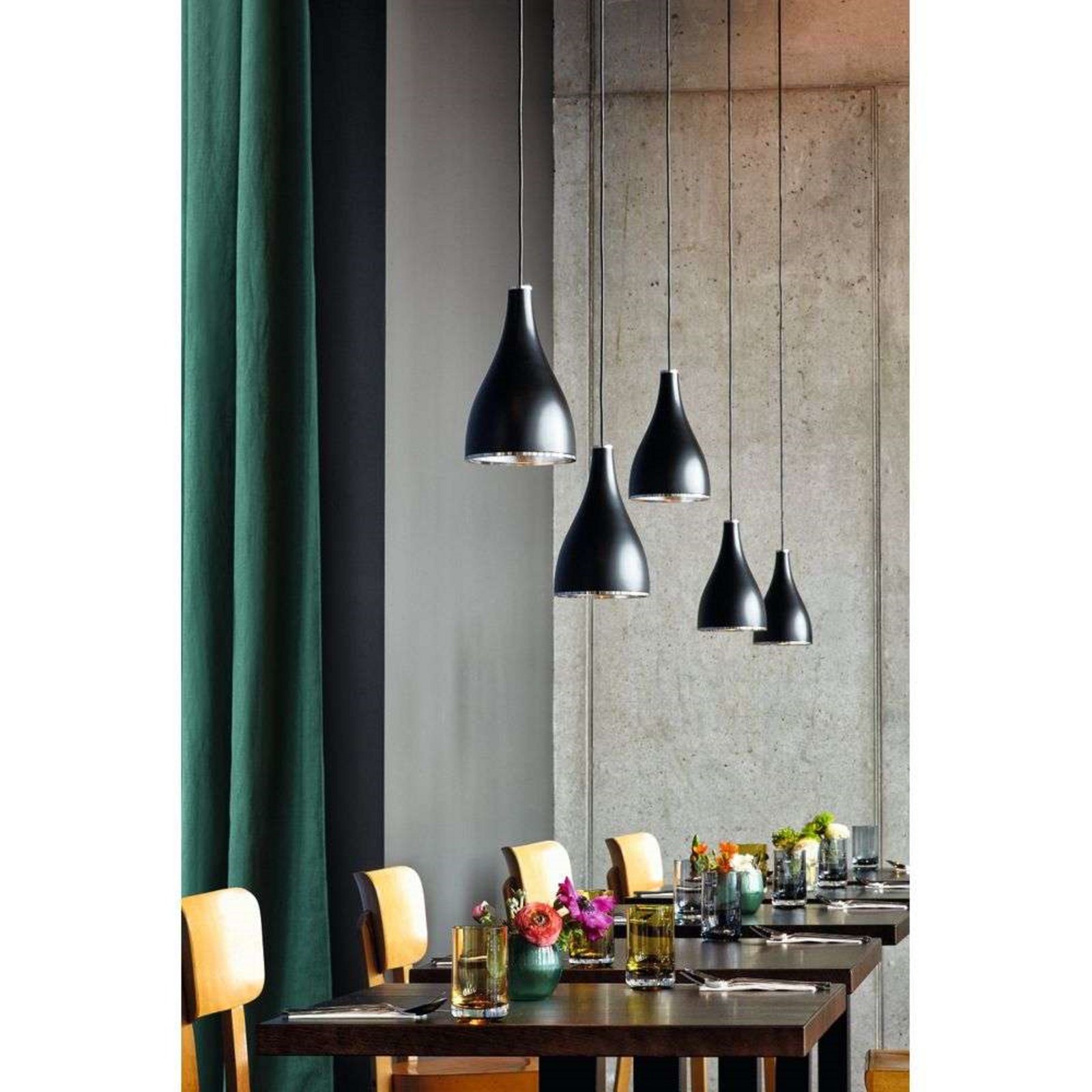 One Eighty Adjustable Hanglamp S Black - Serien Lighting