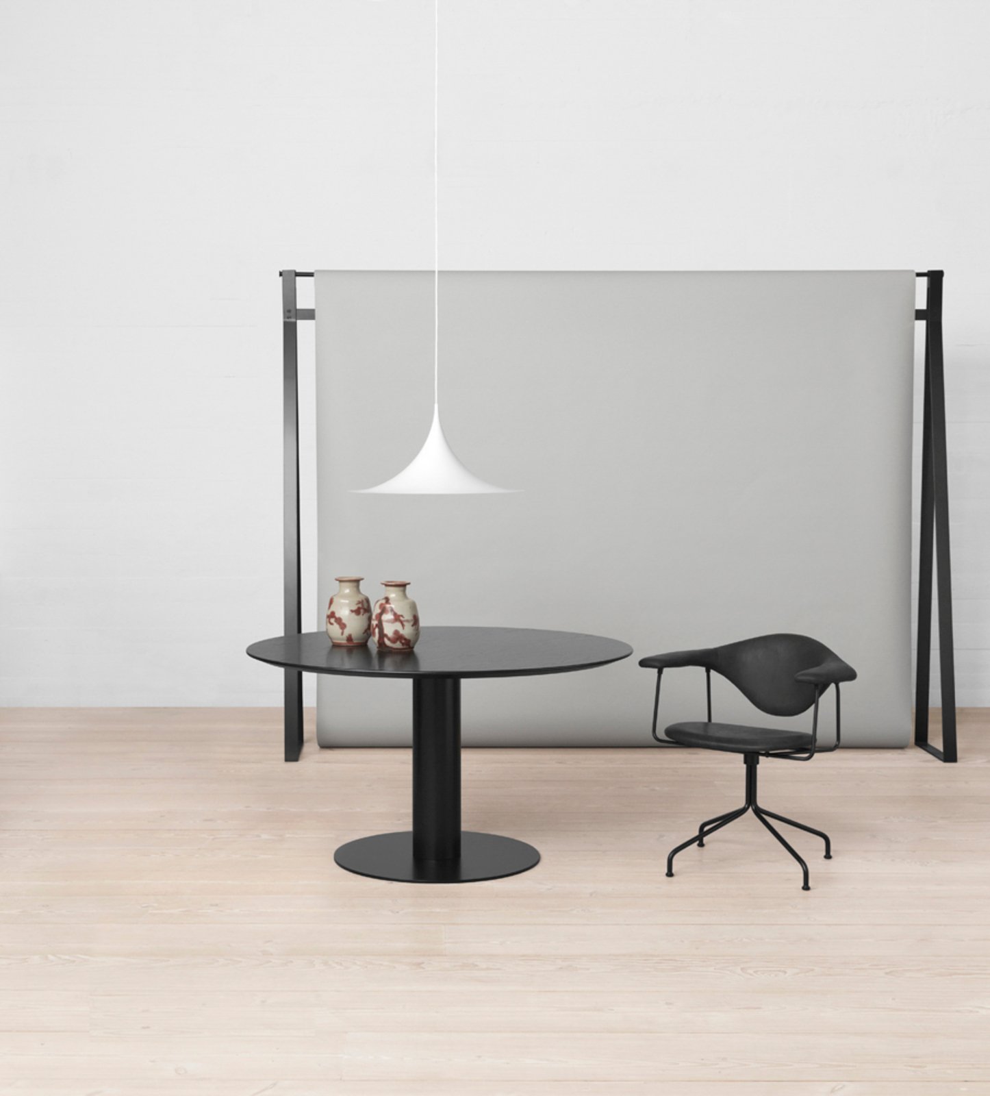 Semi Závěsná Lampa ø47 Chrome - GUBI