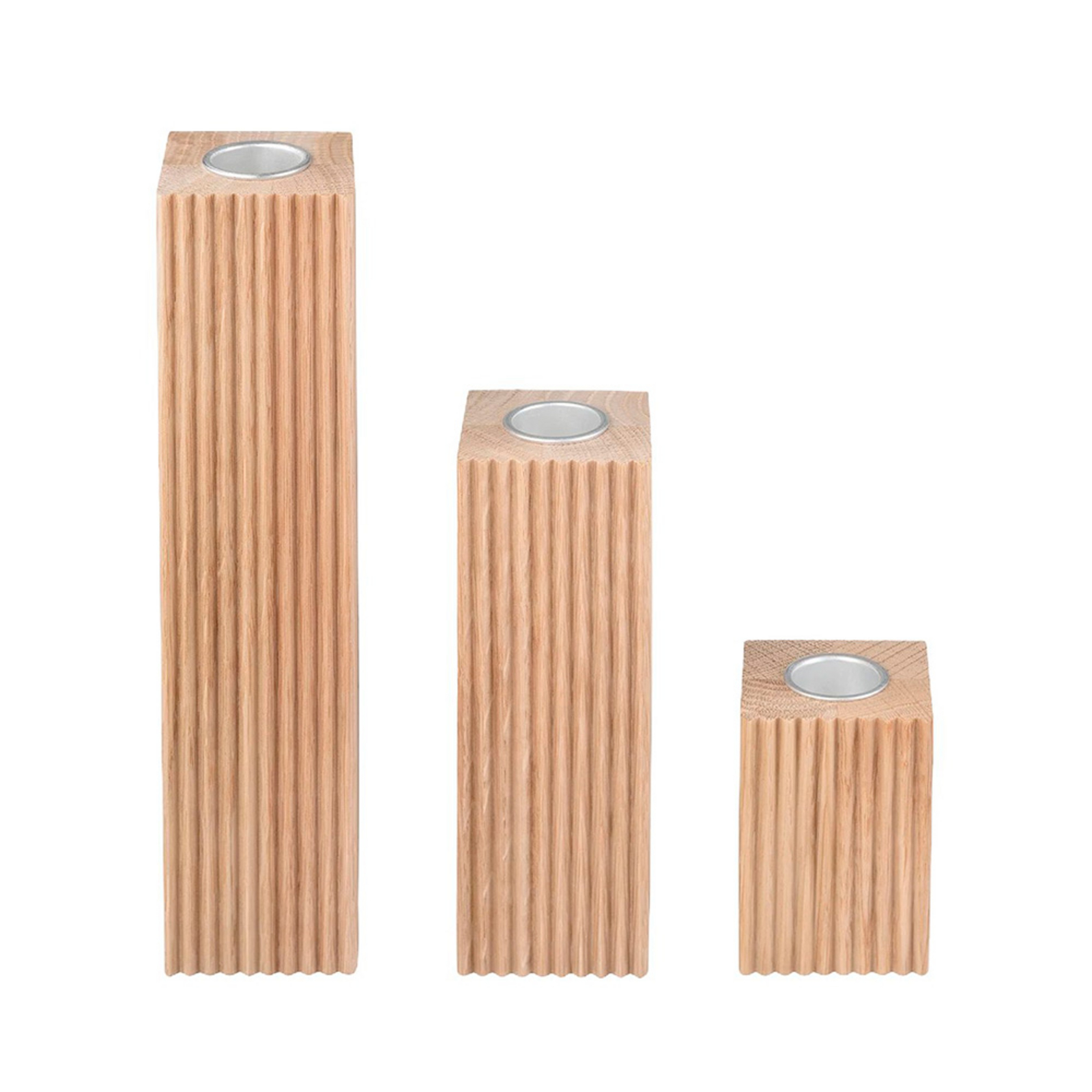 Dreva Držiak na Sviečku 3 pcs. Dub - Blomus