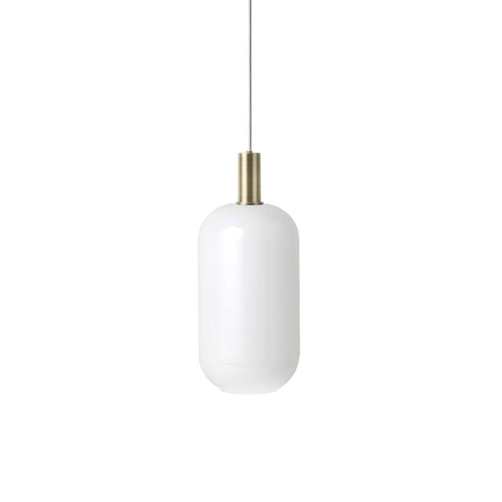 Collect Hanglamp Opal Tall Low Brass - Ferm Living
