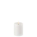 Vela de Pilar LED w/shoulder 7,8x10 cm Nordic White - Uyuni Lighting