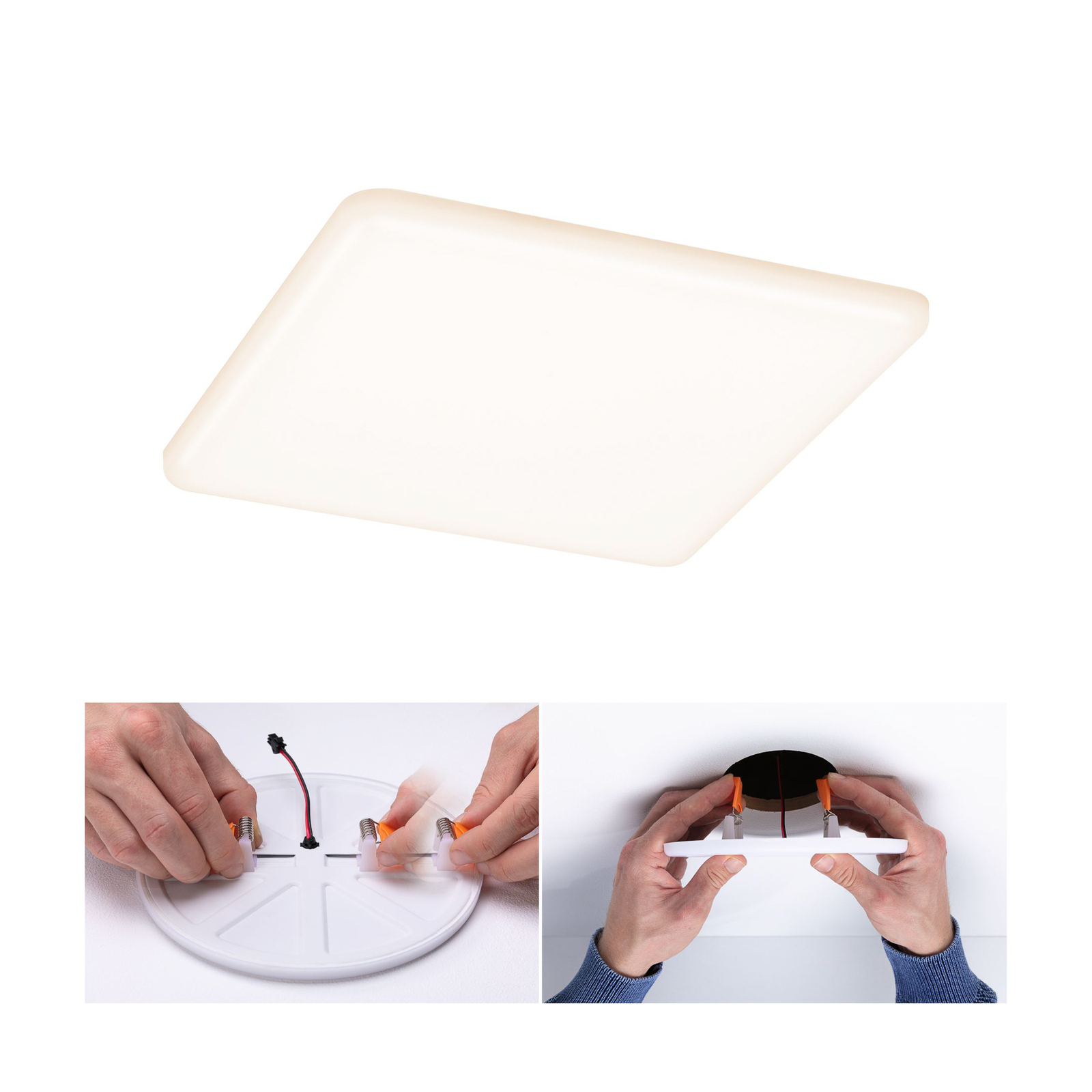 Paulmann LED-paneel Veluna 3000K nurgaga 18,5 cm