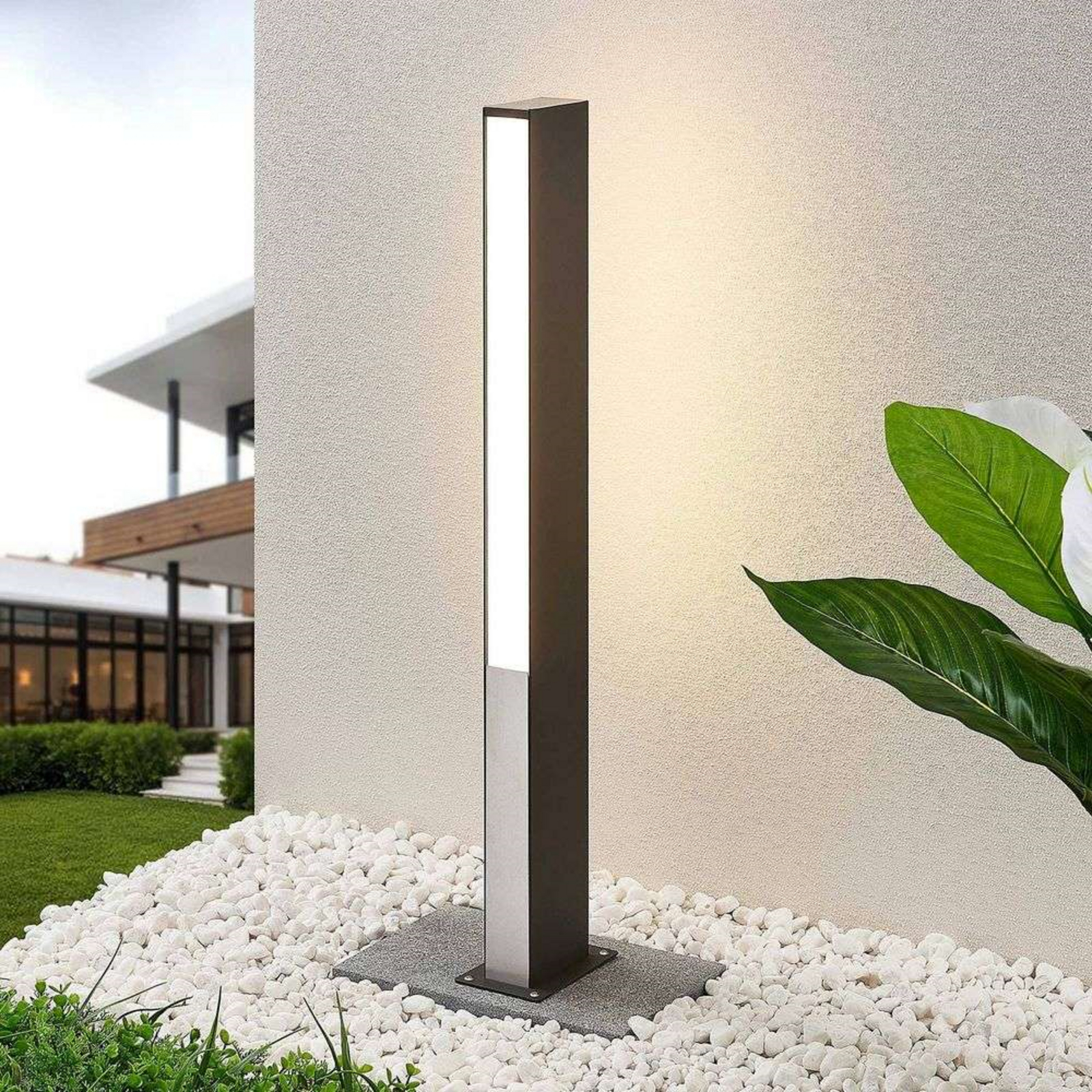 Aegisa Vanjski Vrtna lampa H80 tamno Siva/Bijela - Lucande