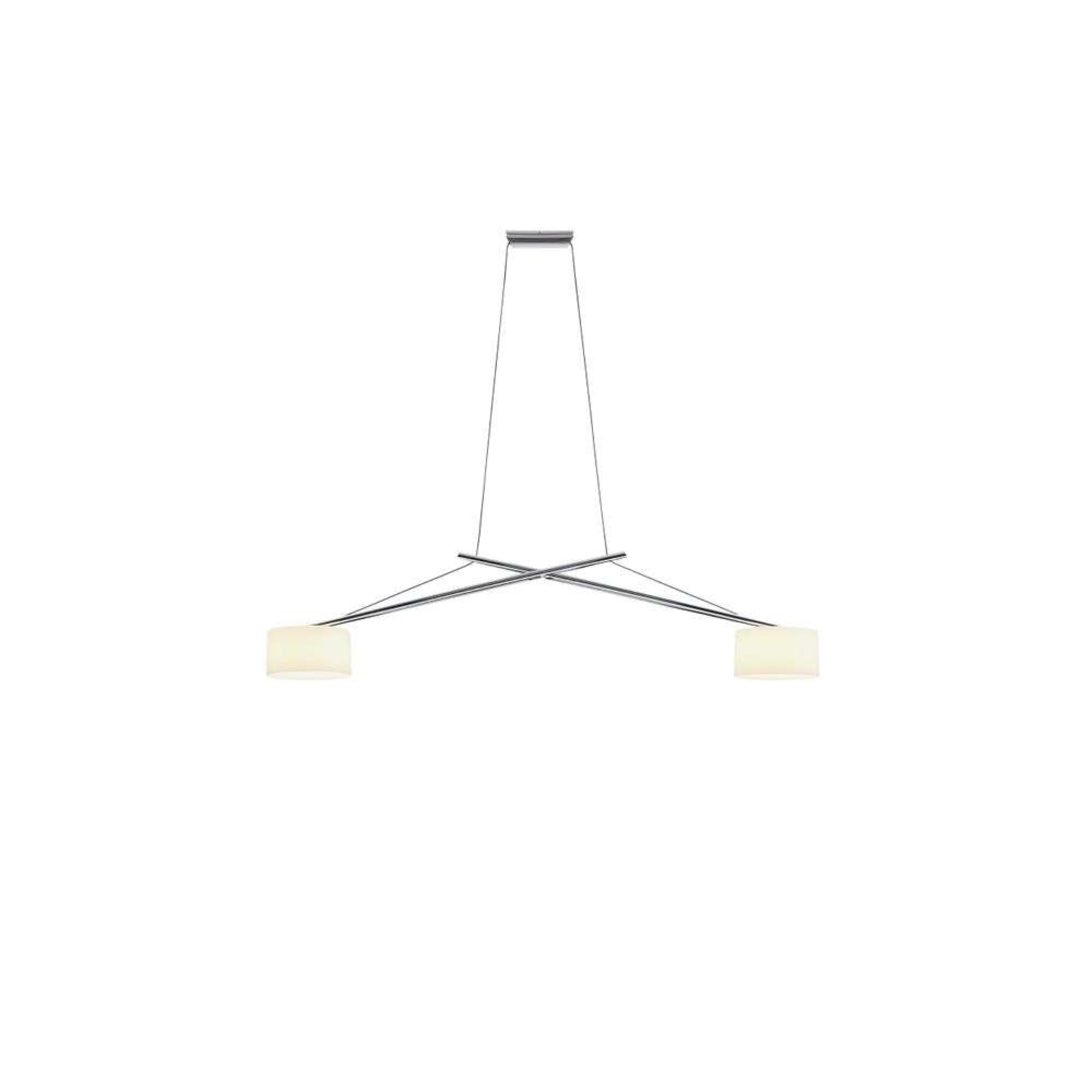 Twin LED Pendel Chrome/Glass - Serien Lighting