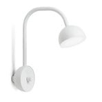Blush Wall Lamp Matt White - Northern