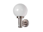 Nada Buiten Wandlamp w/Sensor Stainless Steel - Lindby