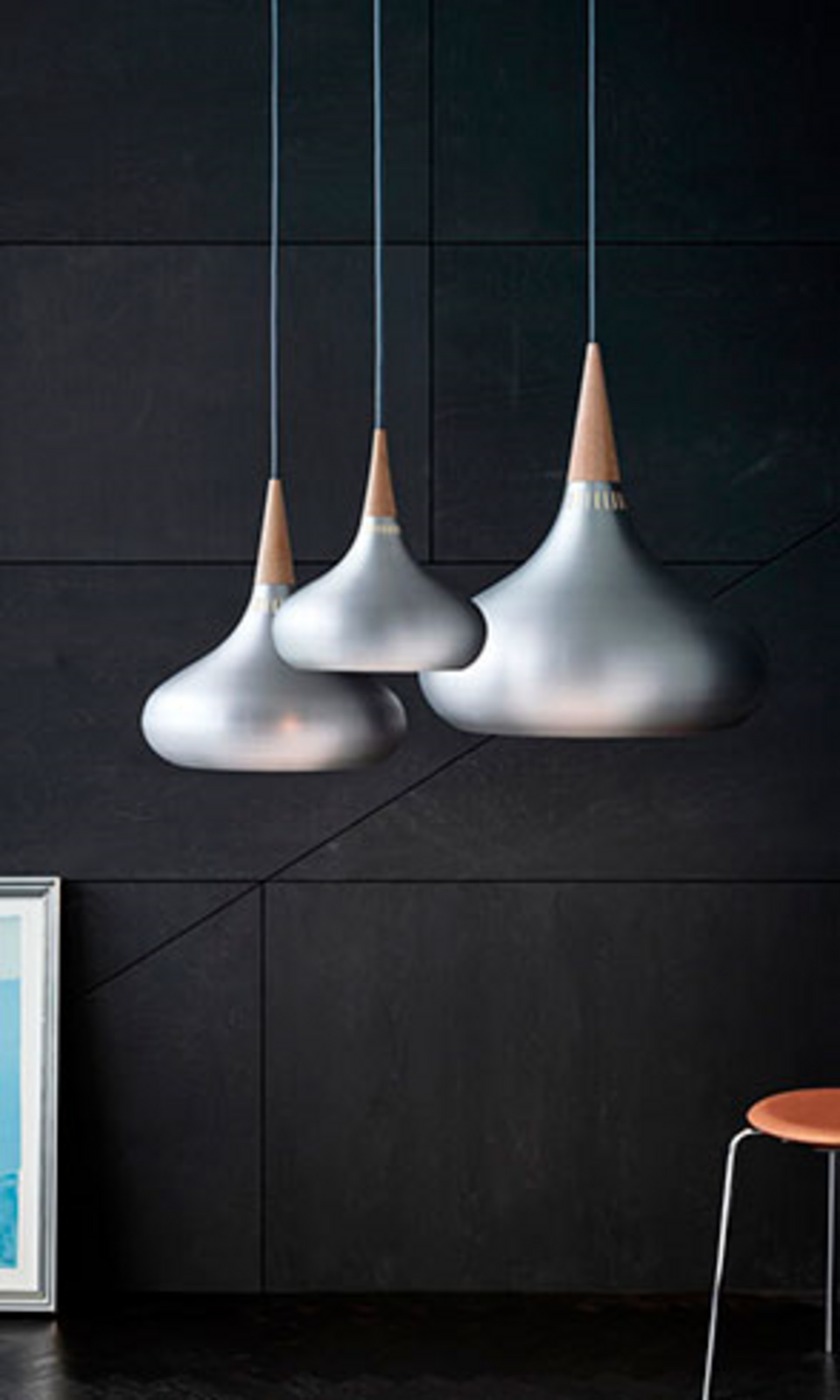 Orient P2 Suspension Aluminium Mat/Chêne - Fritz Hansen