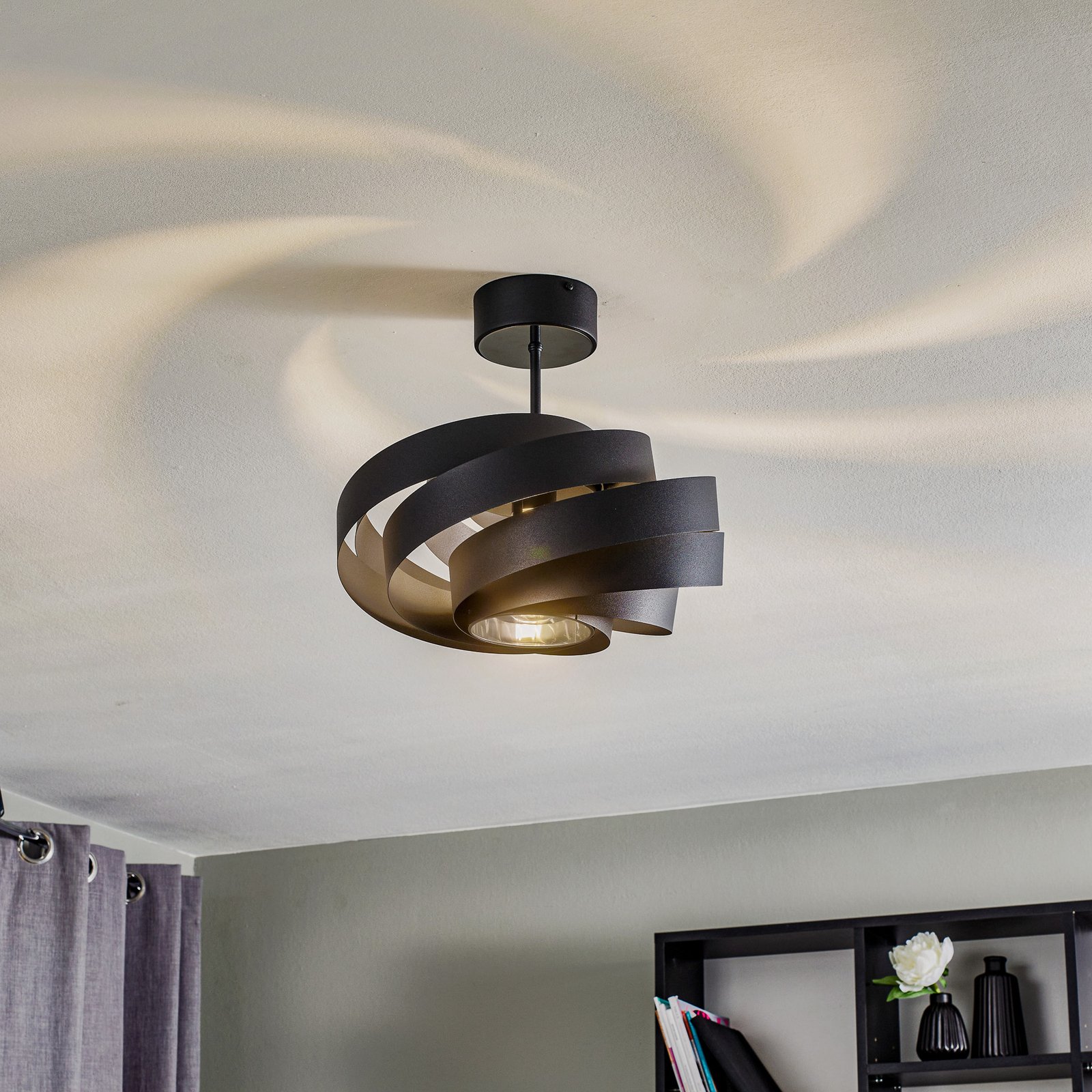 Vento loftlampe, sort, Ø 40 cm, metal, E27