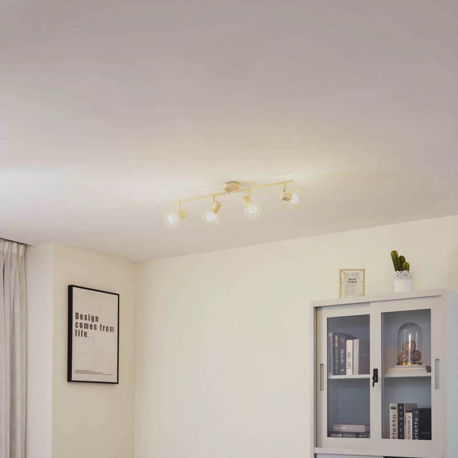 Piena 4 Deckenleuchte Beige - Lindby