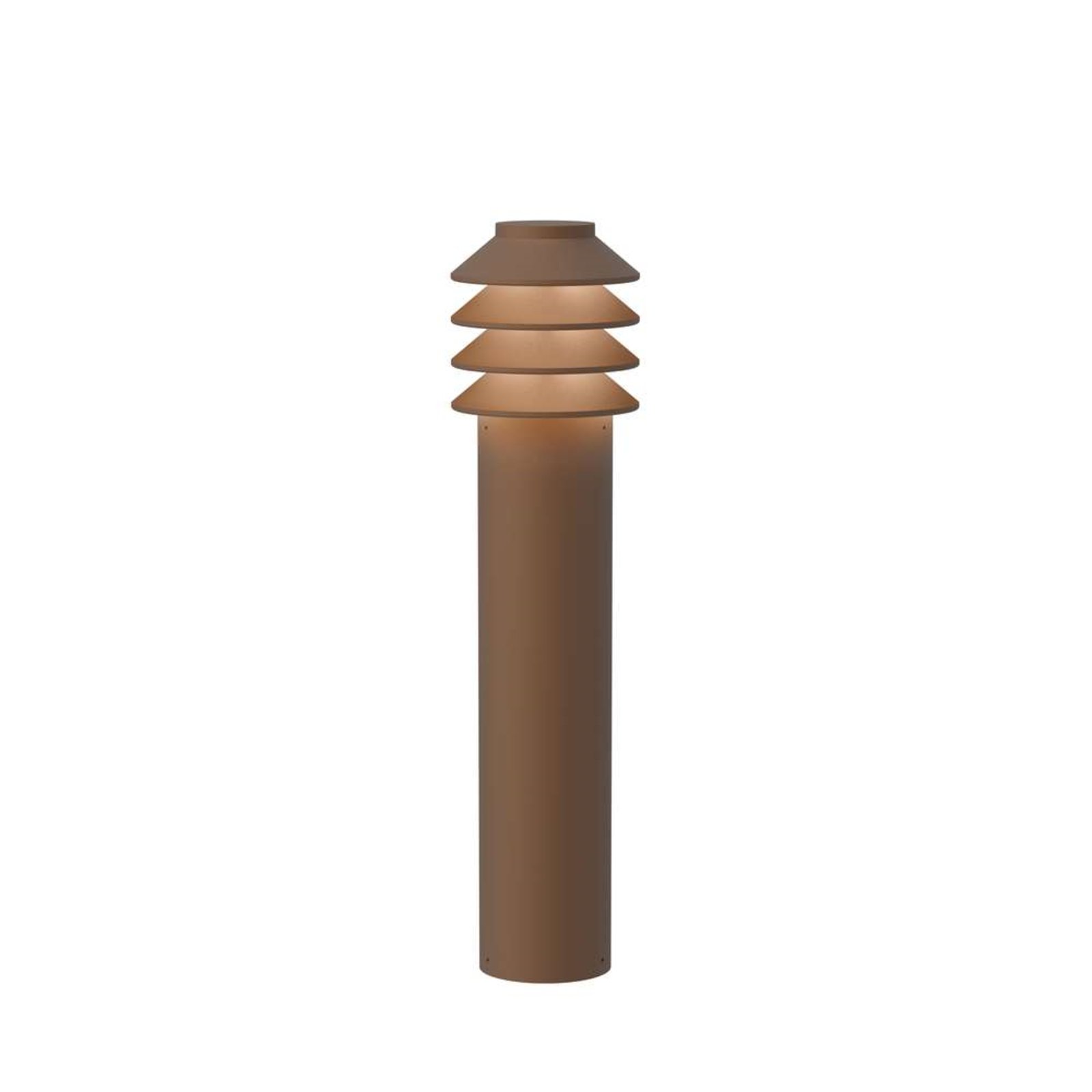 Bysted Garden Lampe de Jardin Long LED 2700K avec Base Corten - Louis Poulsen