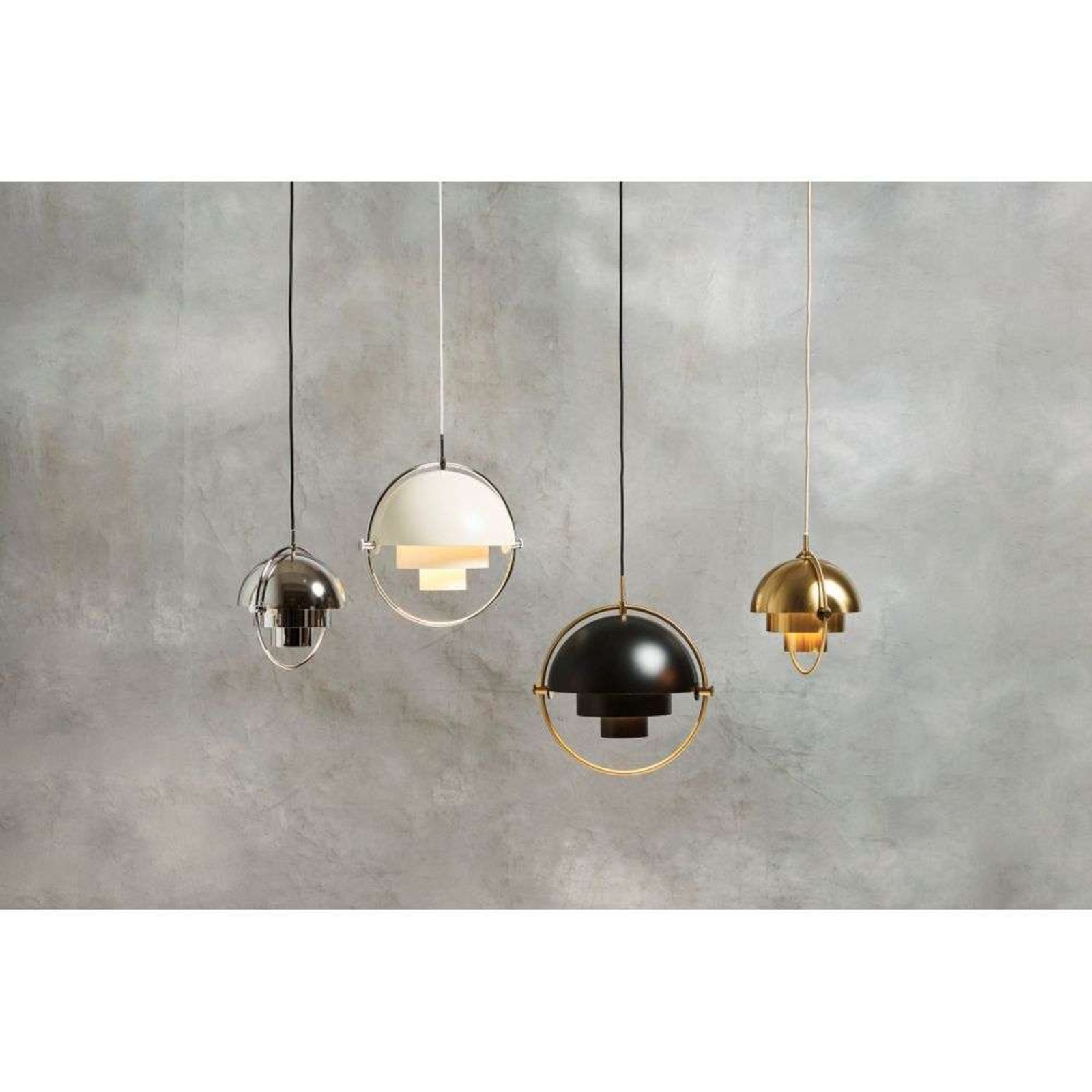 Multi-Lite Suspension Ø36 Laiton/Sea Grey - GUBI