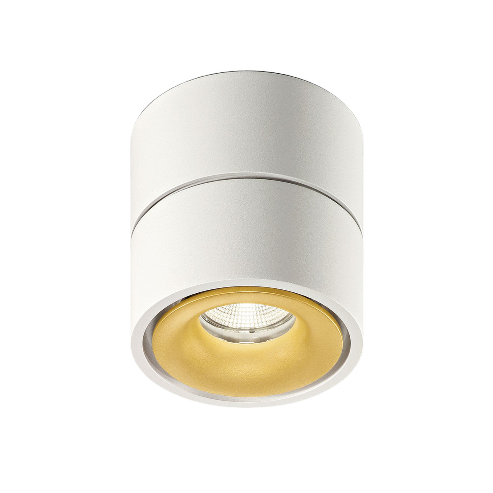 Egger DLS LED mennyezeti spot Clippo, fehér-arany, 3,000K