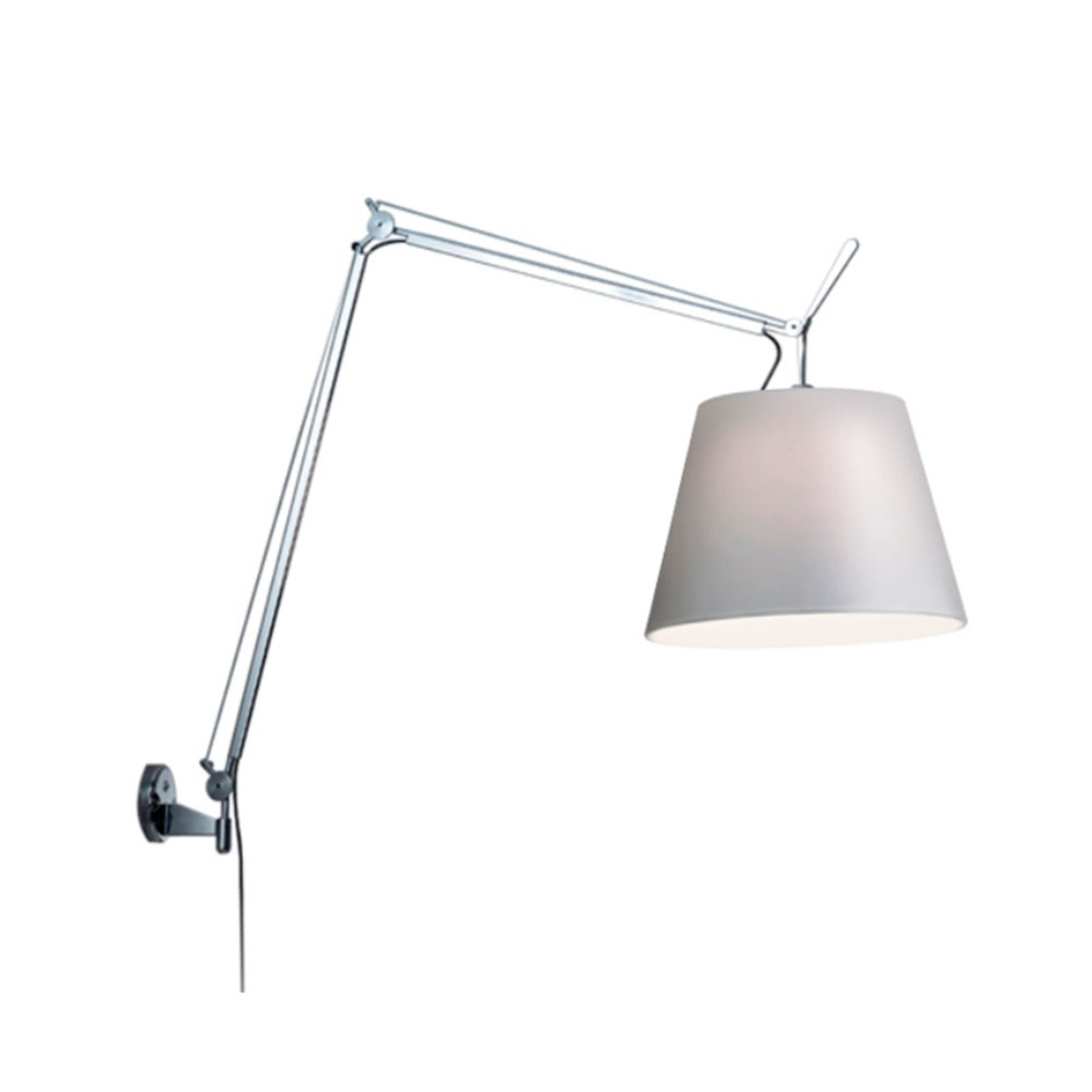Tolomeo Mega Seinävalaisin w/Switch Ø360 Alu/Harmaa - Artemide