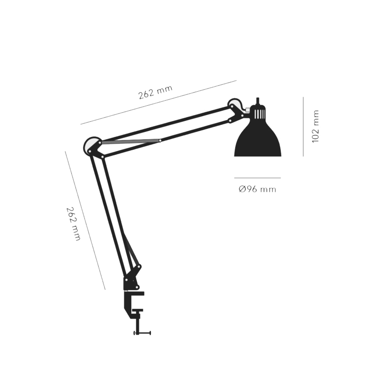 Archi T1 Junior Pöytävalaisin Mat Black/Gold - NORDIC LIVING