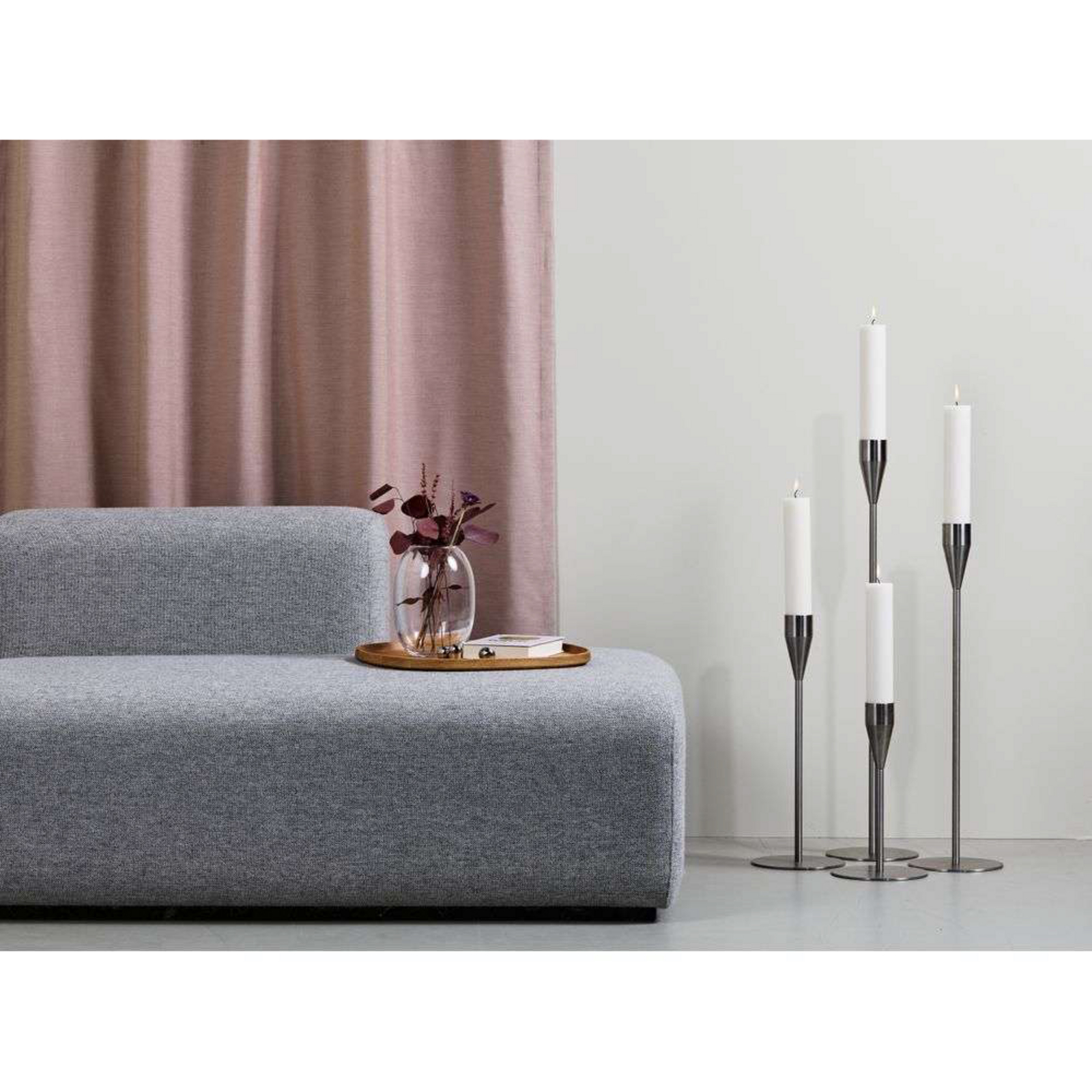 Jupiter Maxi Porte-bougies H65 Stainless Steel - Piet Hein