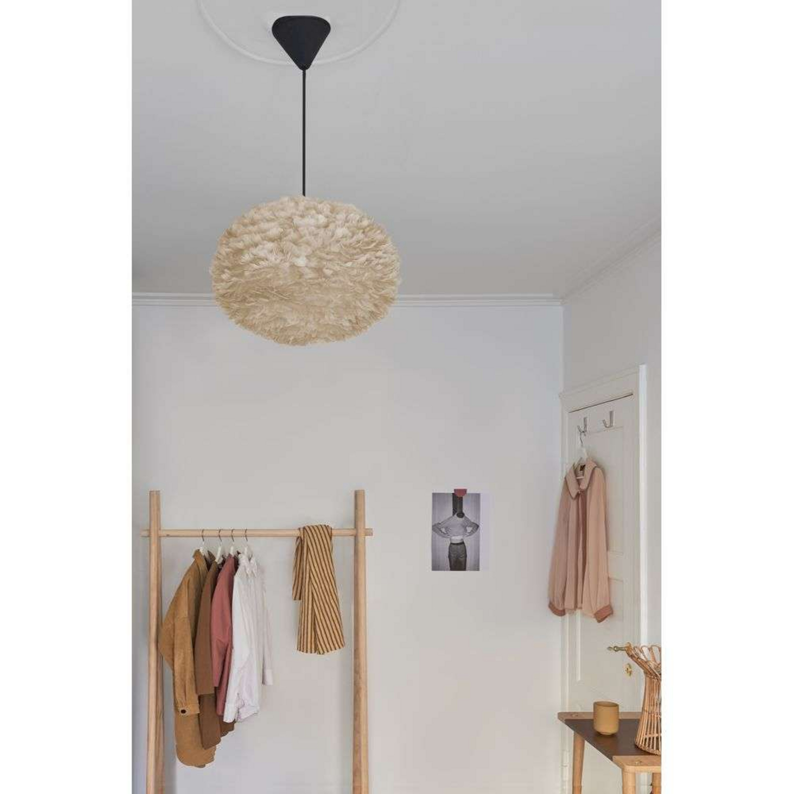 Eos Pendant Large Light Brown/White - UMAGE