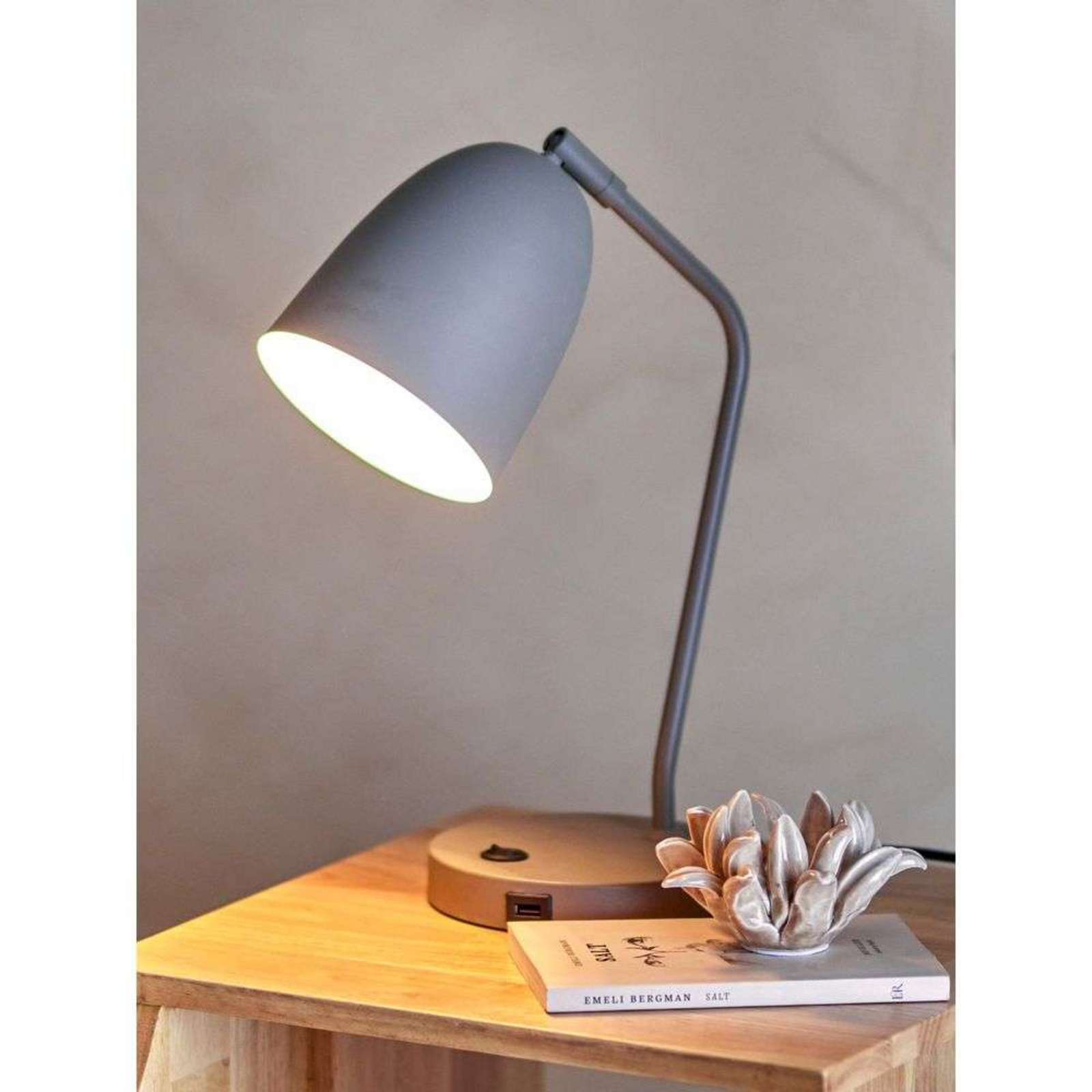 Lemar Candeeiro de Mesa Grey - Bloomingville