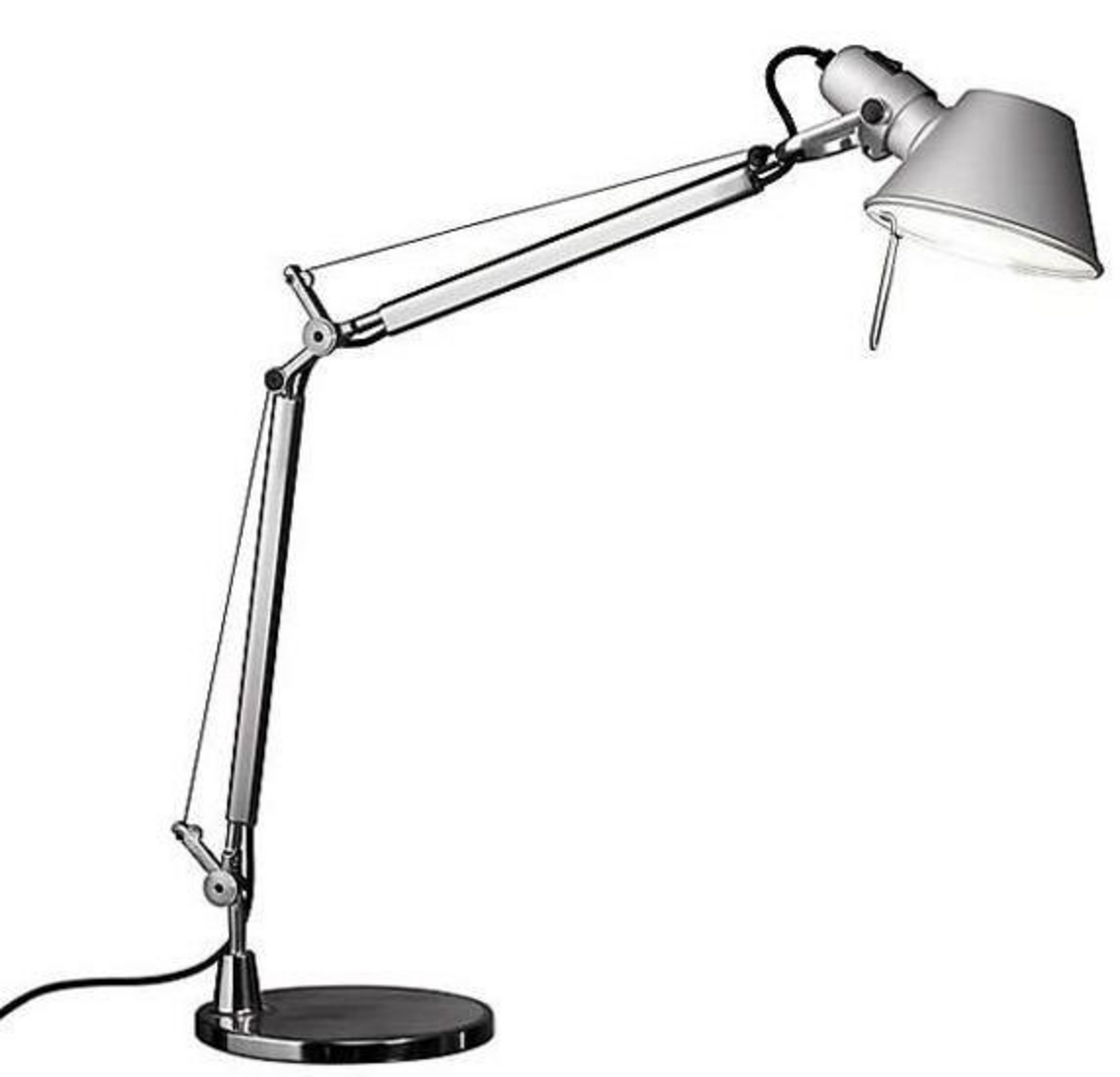 Tolomeo Lámpara de Sobremesa E27 Blanco con Base Blanco - Artemide