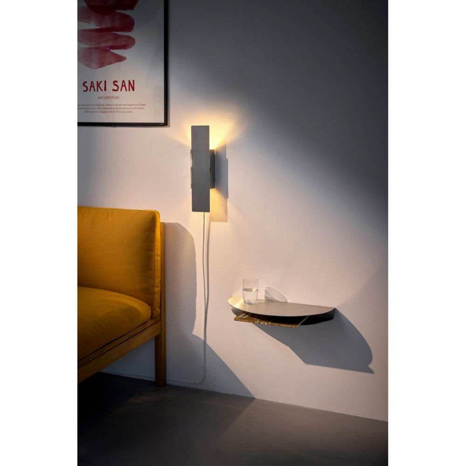 Pivoting Lampa Ścienna Stainless Steel - Moebe