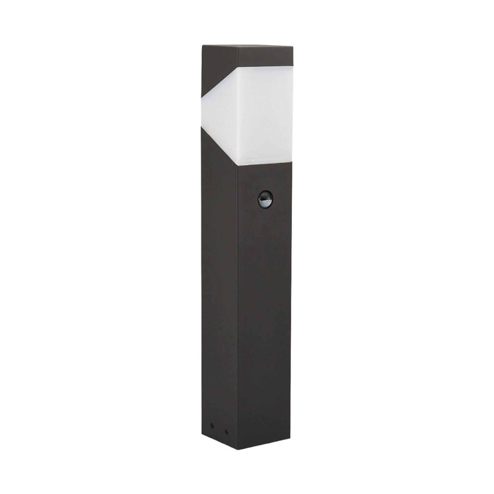 Lucande Sockelleuchte Kiran, 60 cm, Sensor, grau, IP44, E27