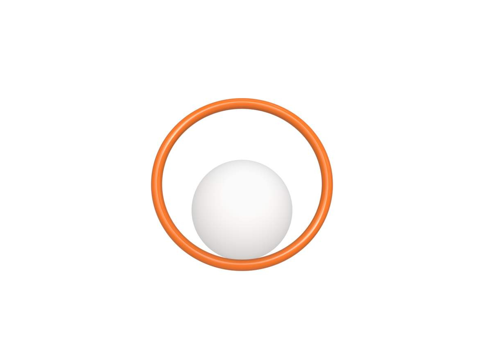 Hula Hoop Vegglampe HW Zesty Orange - Swedish Ninja