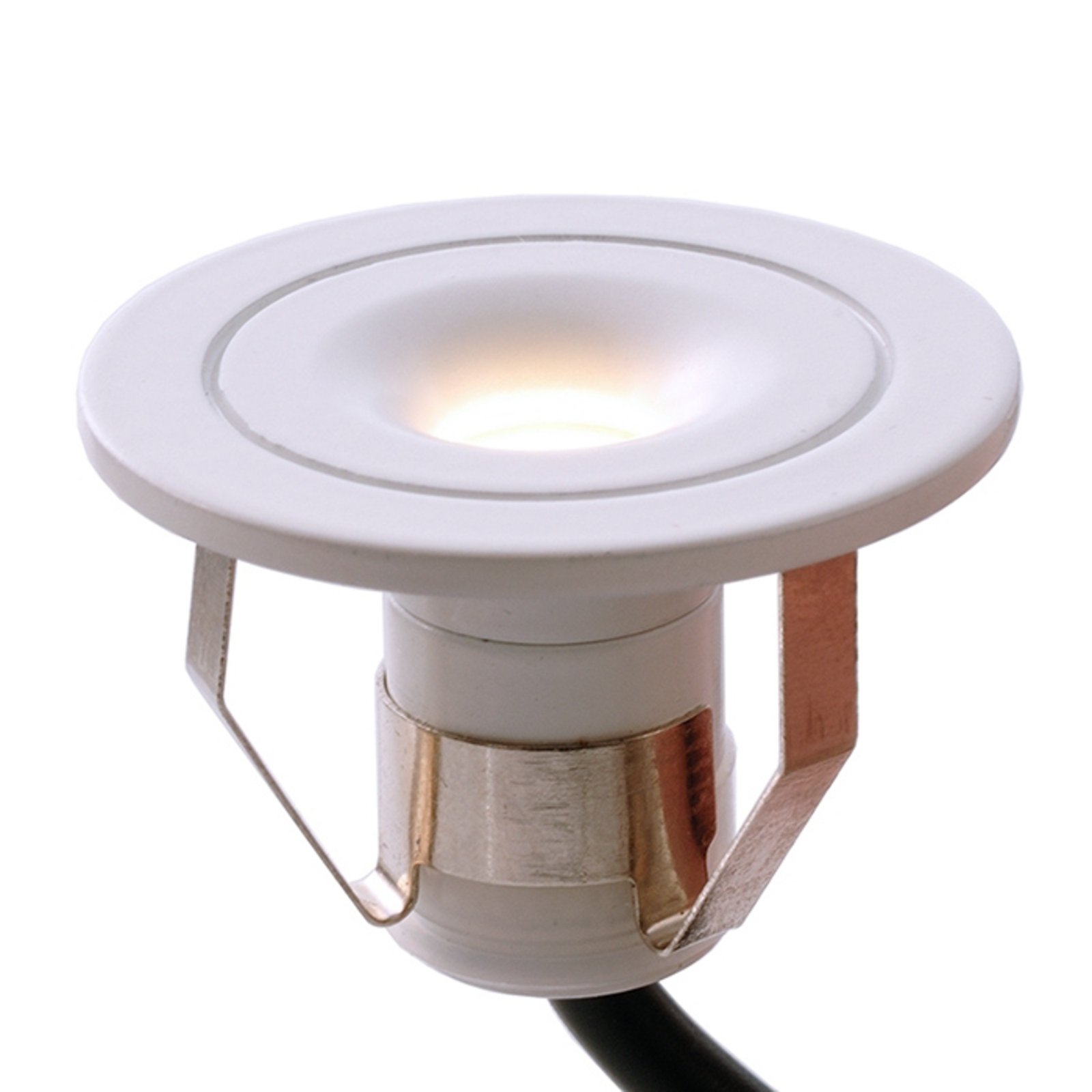 Plafoniera a incasso a LED Punto Lumi, bianco, 1 W, 3.000 K