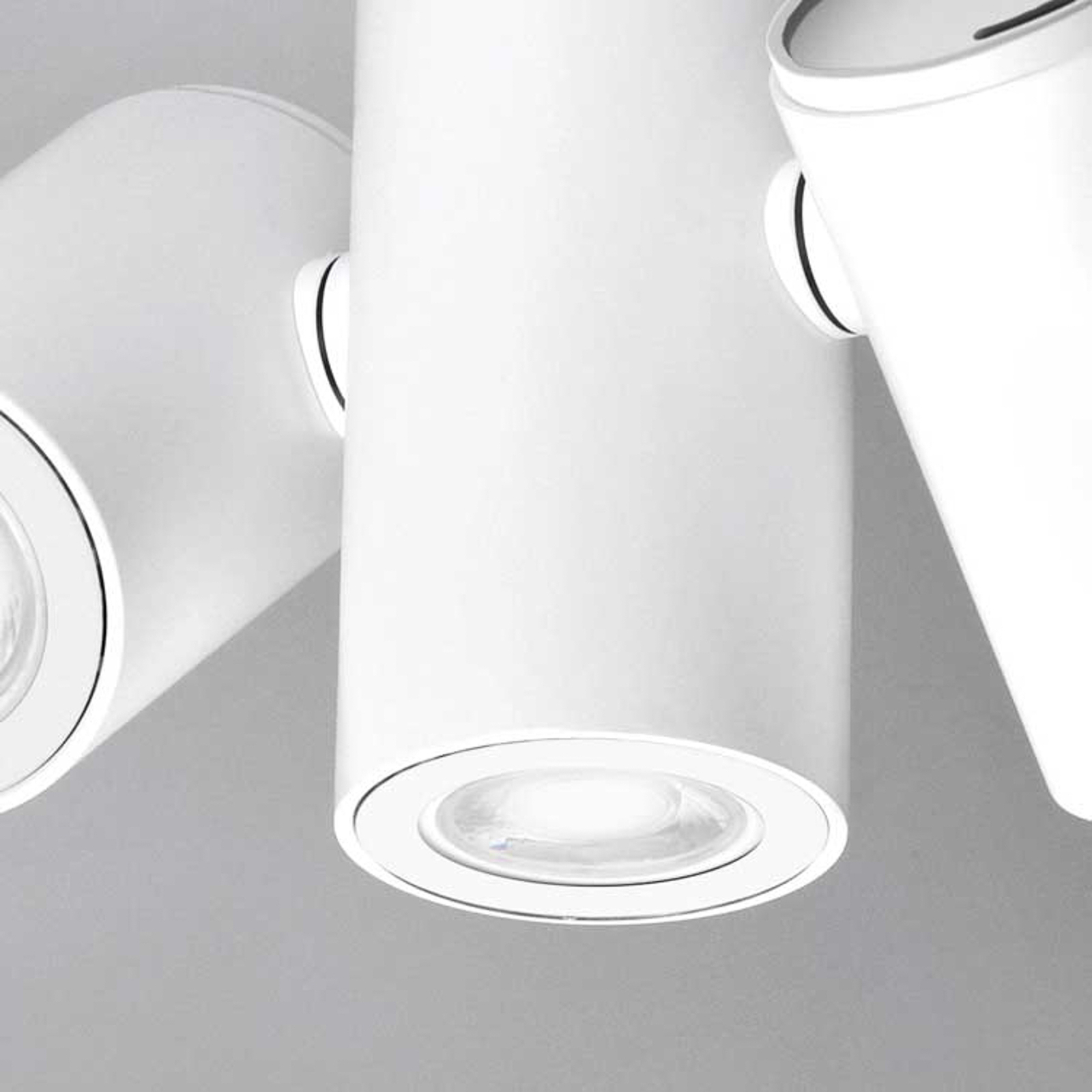 Milan Kronn plafonnier à spots, 3 lampes, blanc