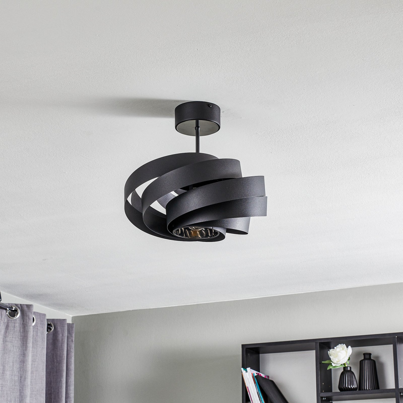 Vento loftlampe, sort, Ø 40 cm, metal, E27