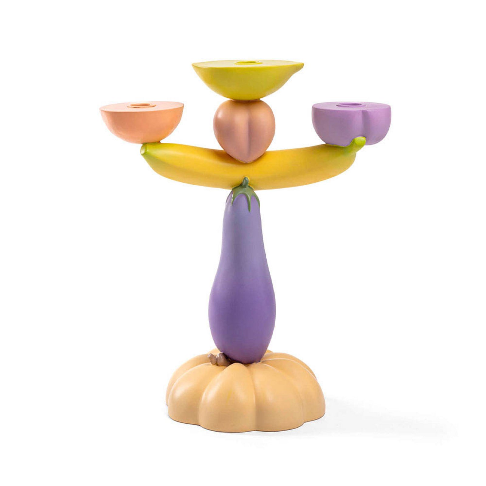 Vitamin Aubergine Ljusstake Multicolour - Seletti