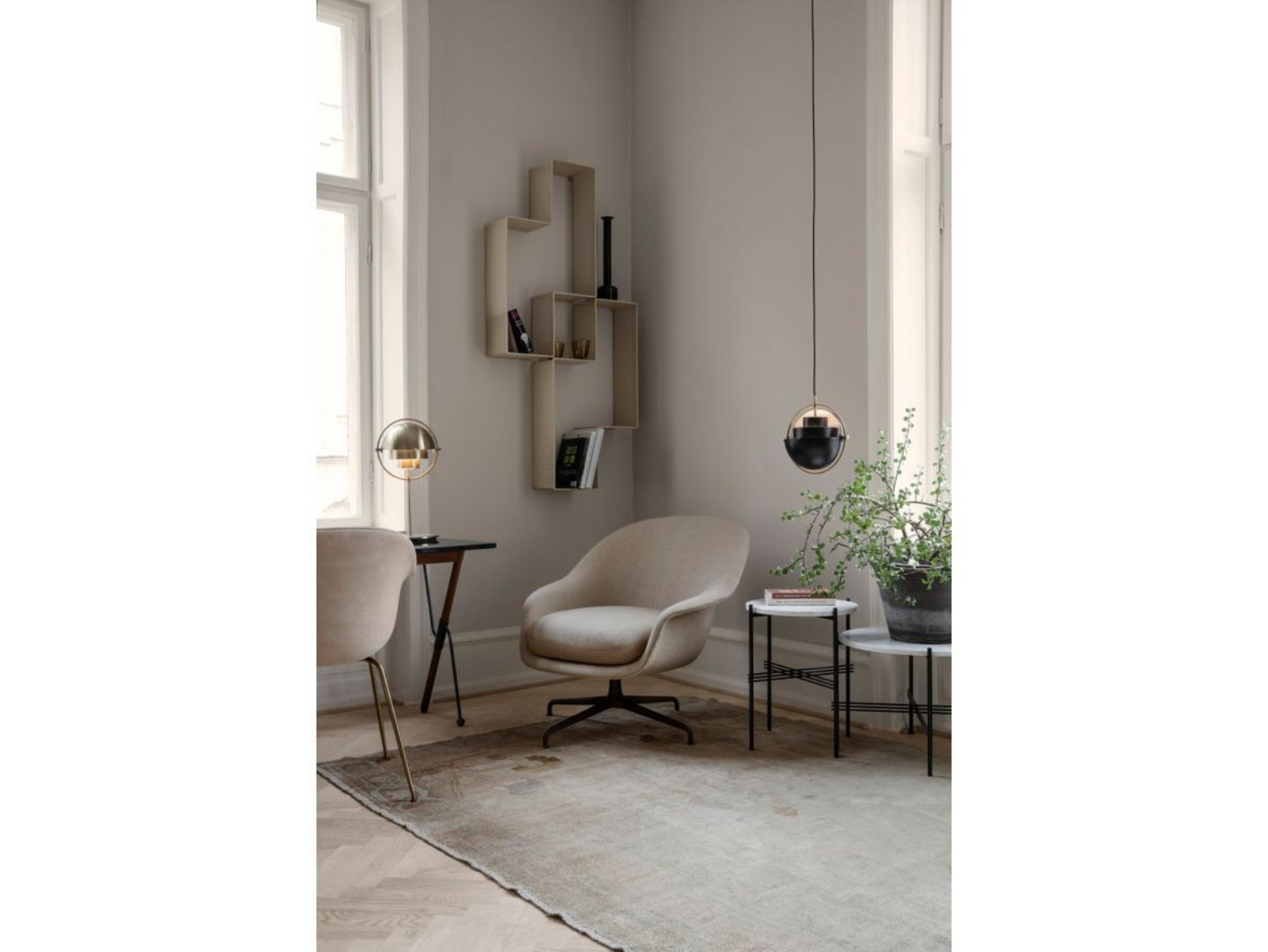 Multi-Lite Candeeiro Suspenso S Chrome/Black - GUBI