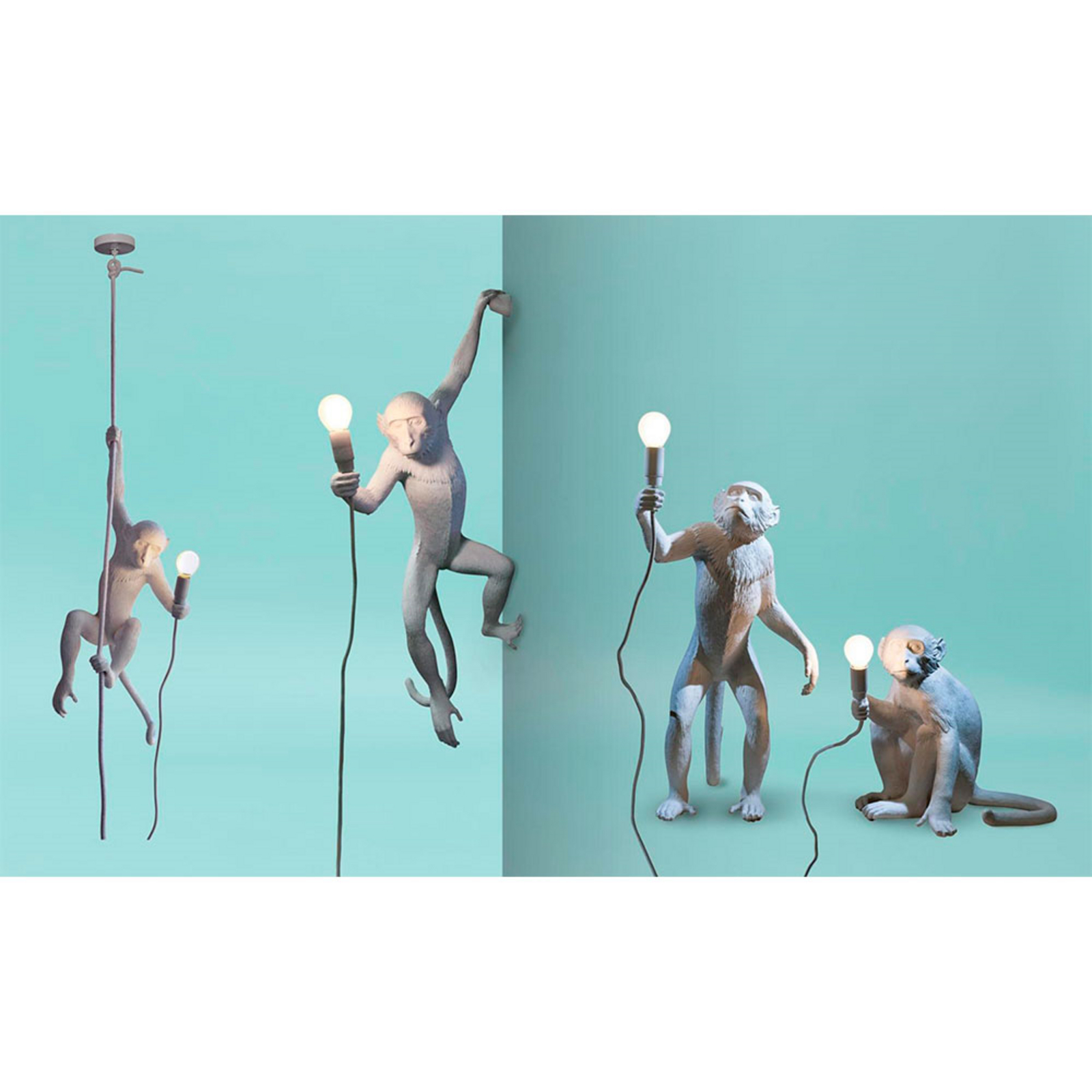 Monkey Standing Table Lamp - Seletti